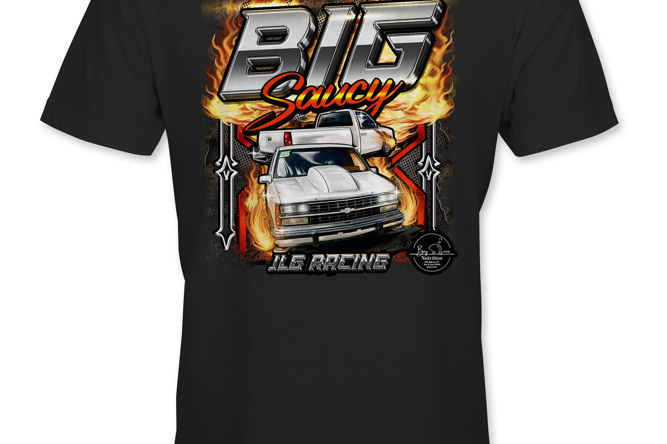 JLG Racing T-Shirts Black Acid Apparel