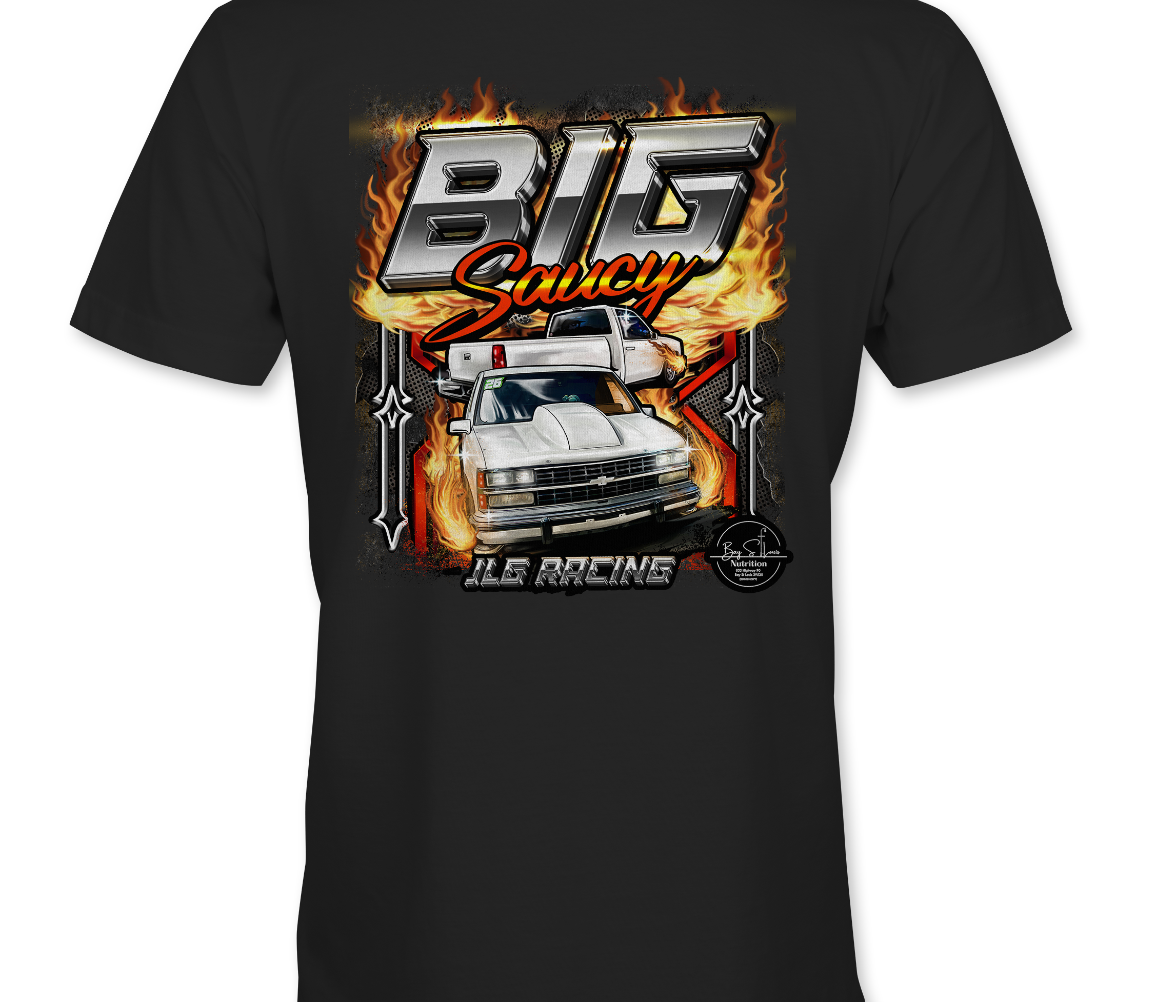 JLG Racing T-Shirts Black Acid Apparel