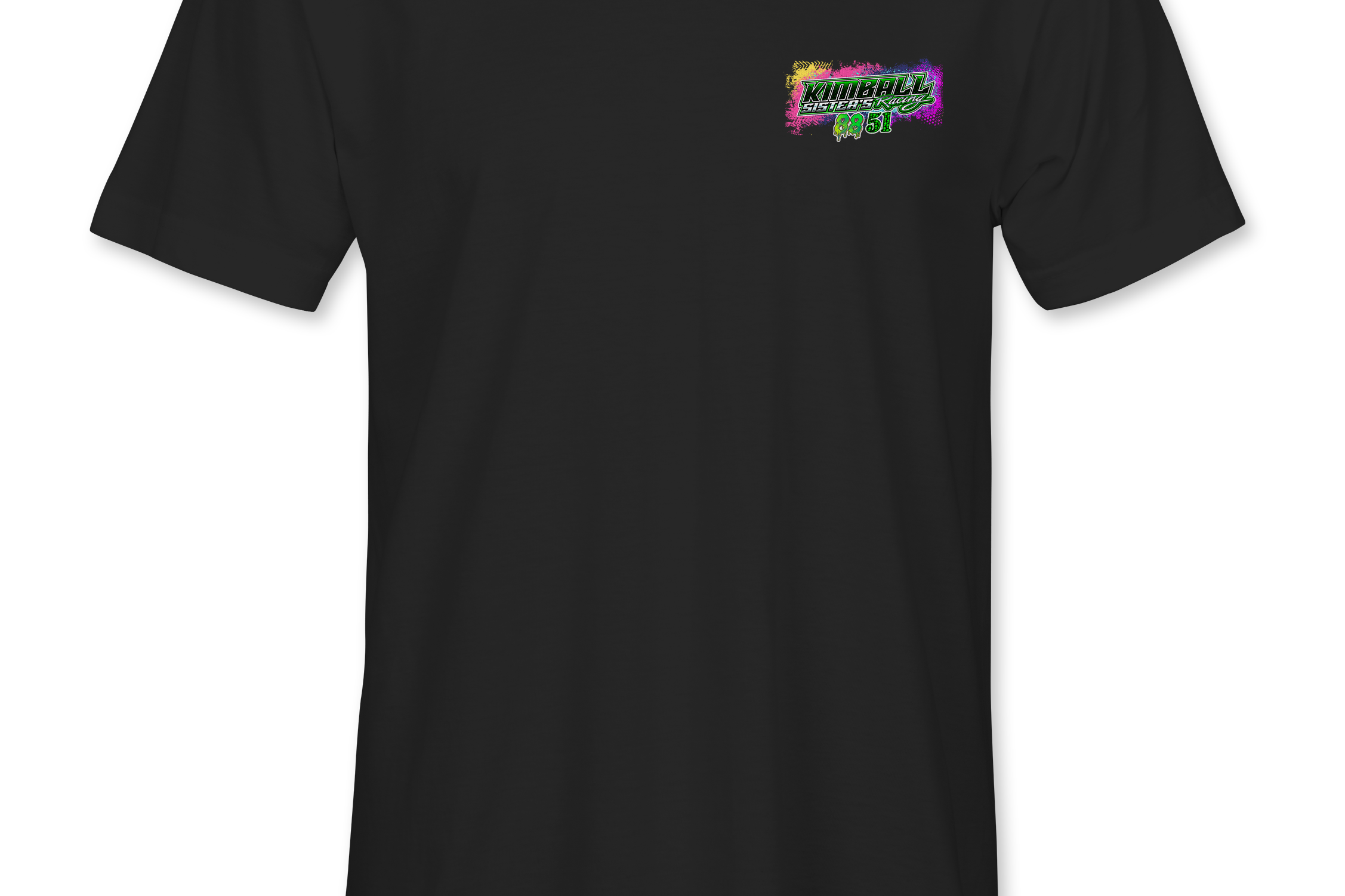 Kimball Sisters Racing T-Shirts Black Acid Apparel