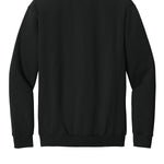 Black Gildan crewneck sweatshirt, blank back view