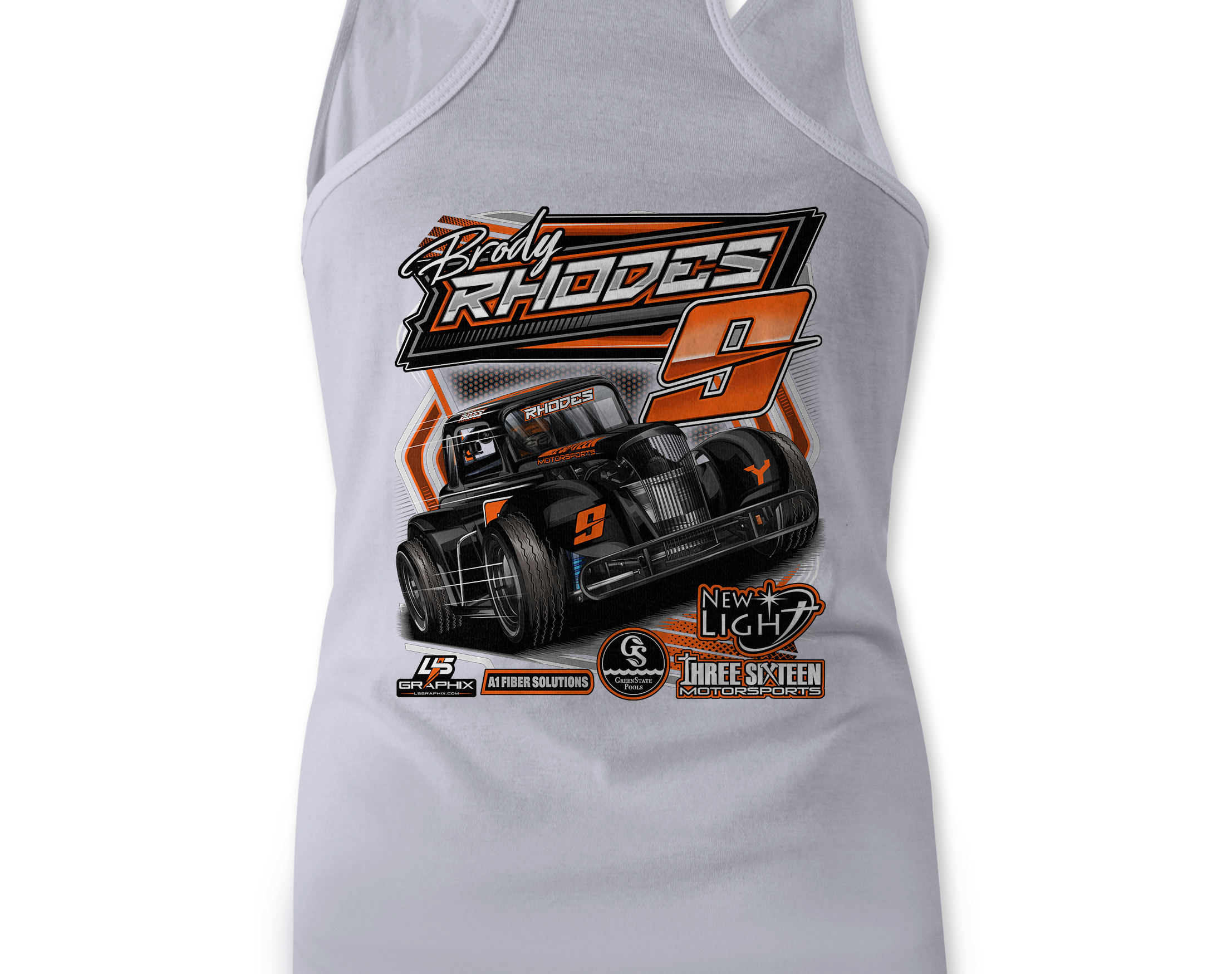 Brody Rhodes Tank Tops Black Acid Apparel