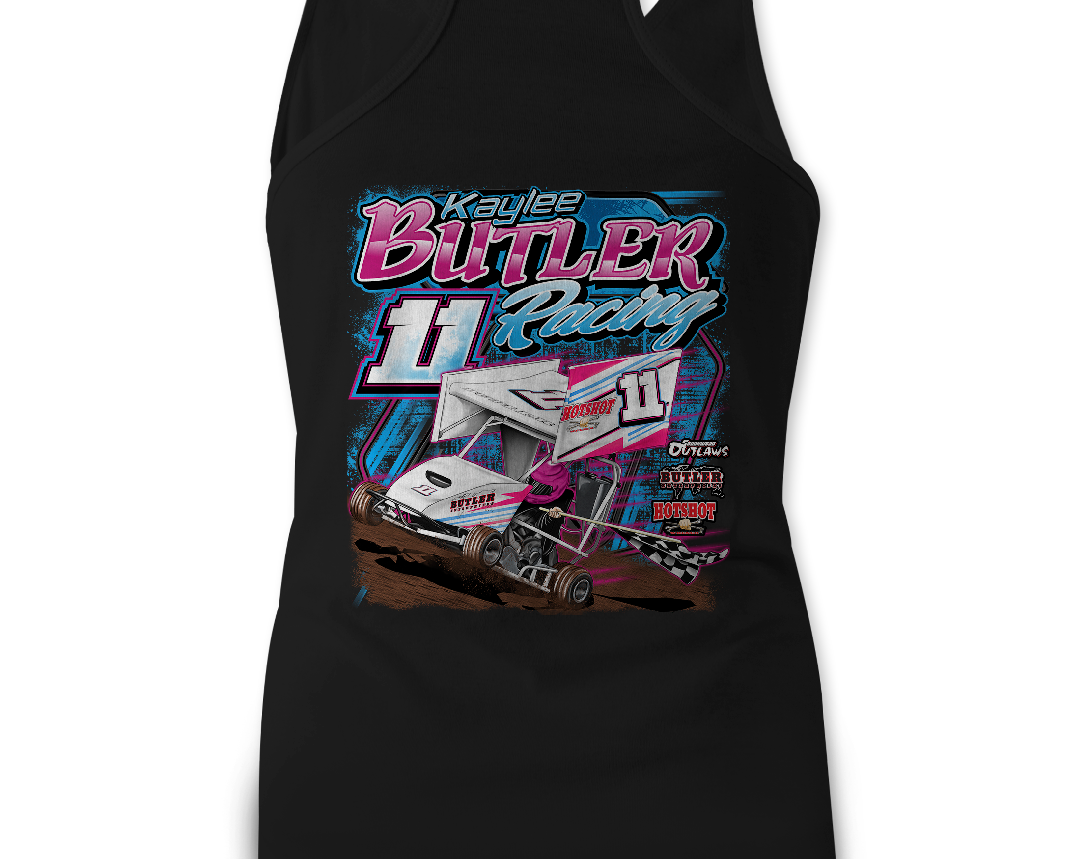 Kaylee Butler Tank Tops Black Acid Apparel