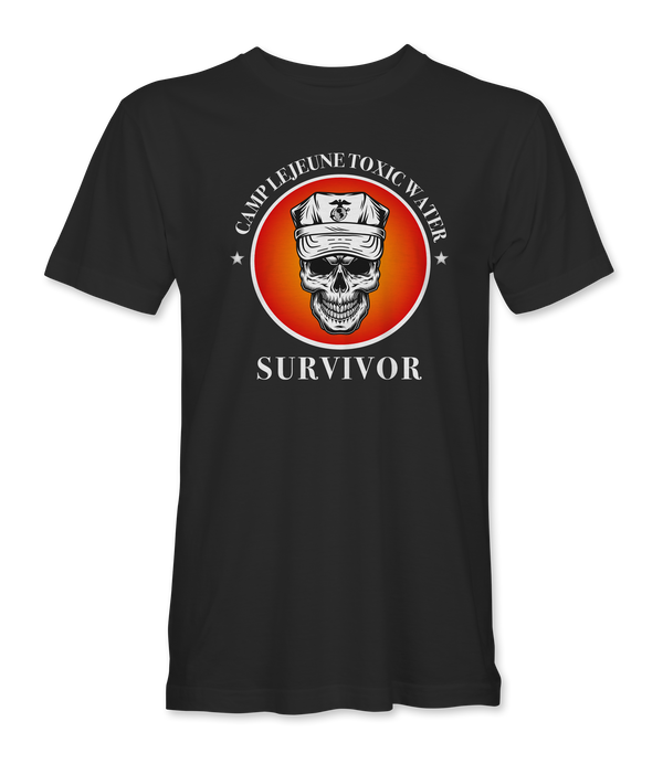 Camp Lejeune Toxic Water Survivor TShirts Black Acid Apparel
