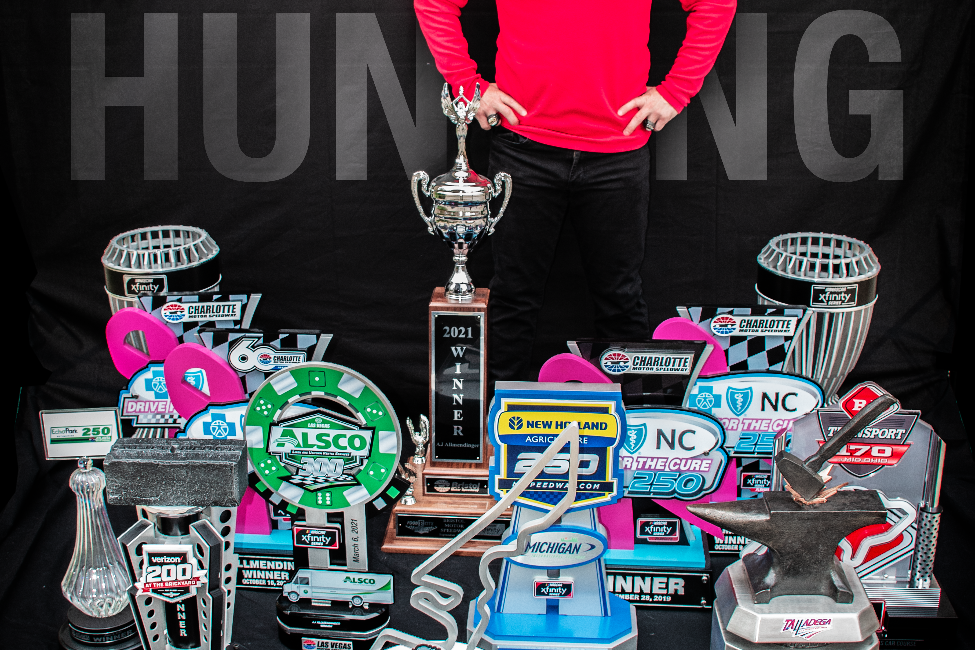 AJ Allmendinger - #TrophyHunting Longsleeve Black Acid Apparel