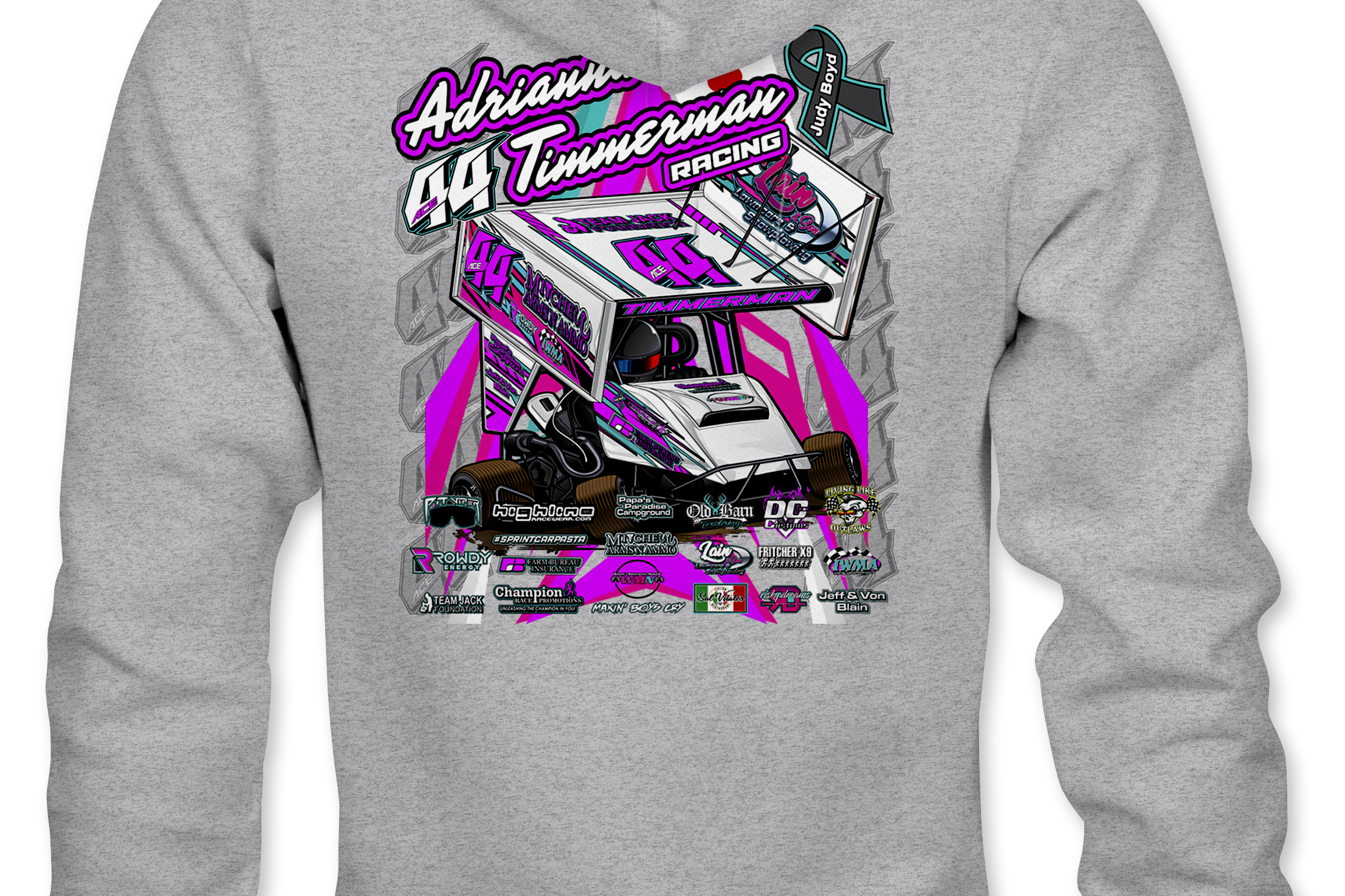 Adrianna Timmerman 2023 Hoodies Black Acid Apparel