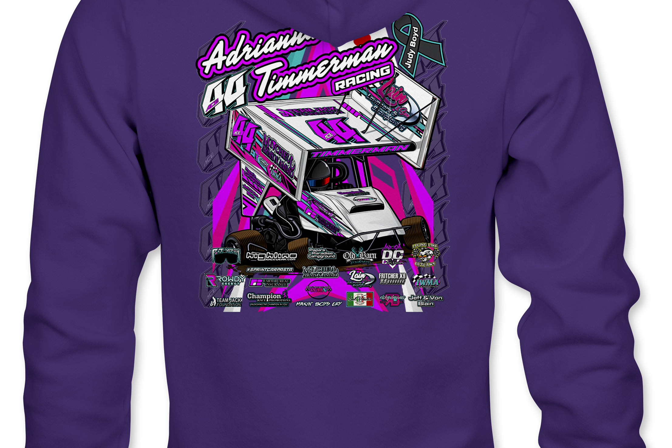 Adrianna Timmerman 2023 Hoodies Black Acid Apparel