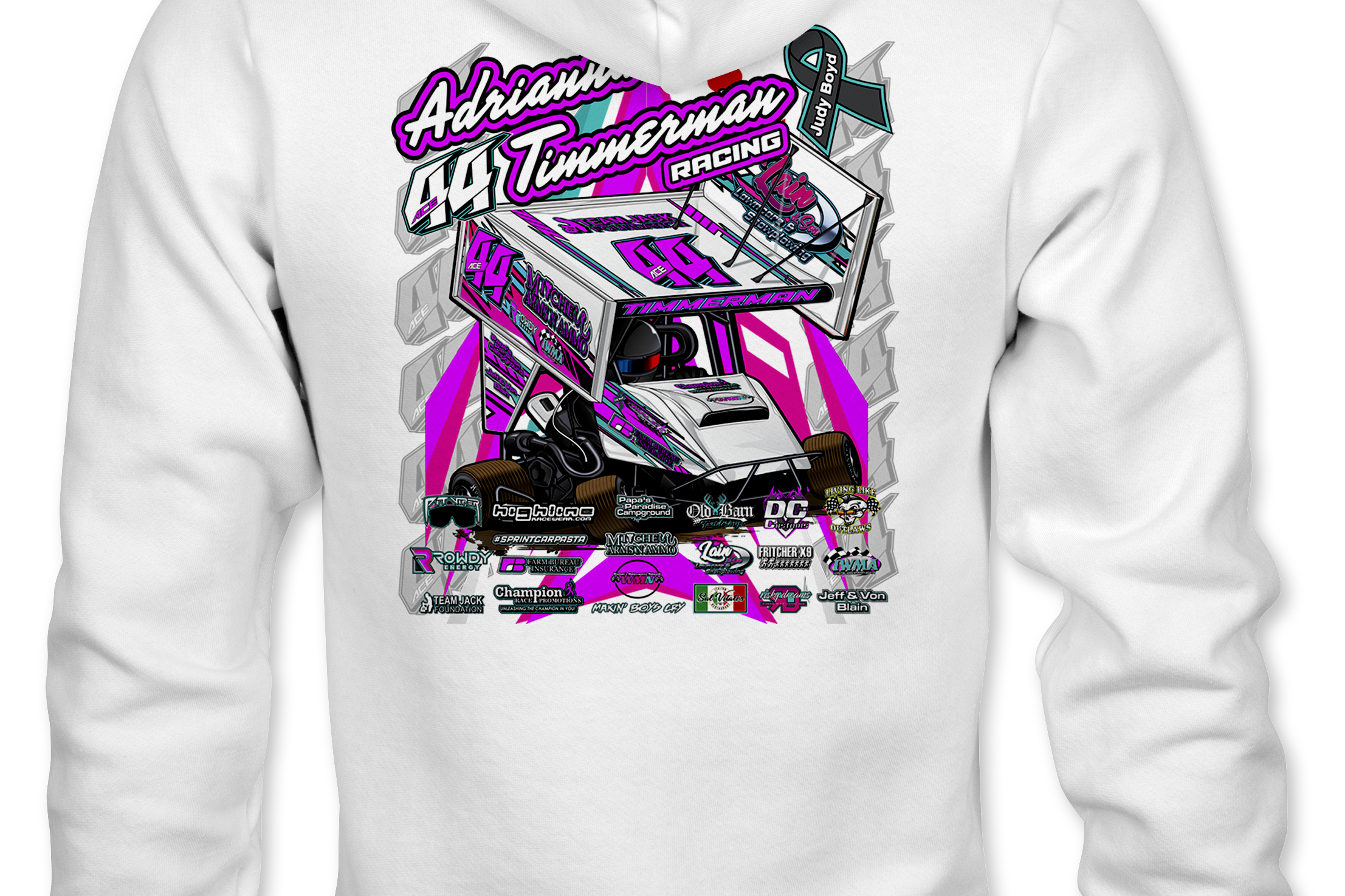 Adrianna Timmerman 2023 Hoodies Black Acid Apparel