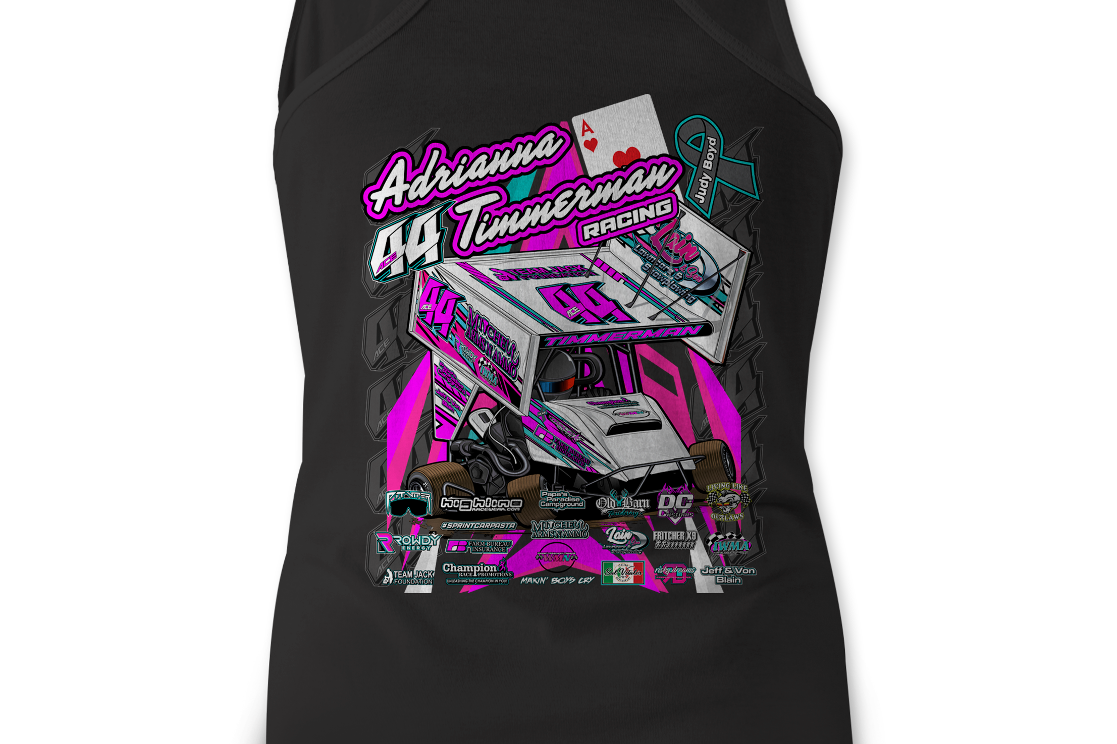 Adrianna Timmerman 2023 Tank Tops Black Acid Apparel