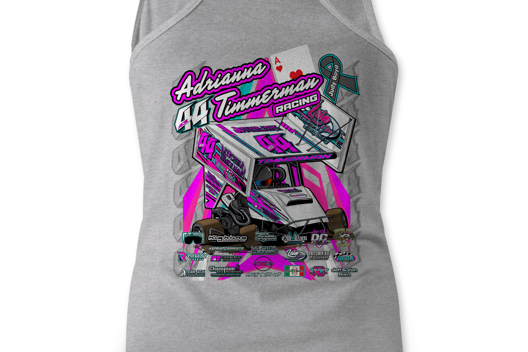Adrianna Timmerman 2023 Tank Tops Black Acid Apparel