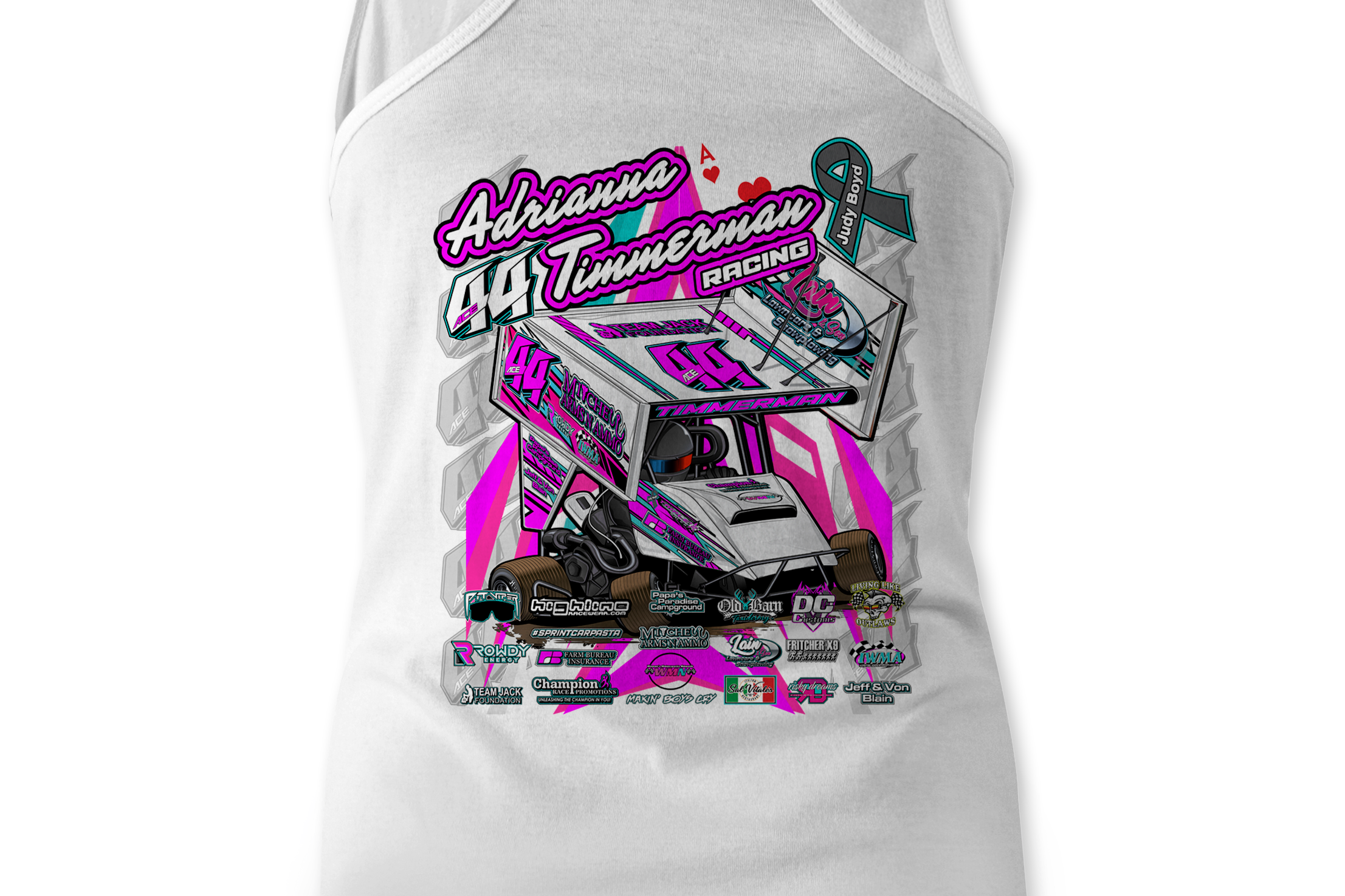Adrianna Timmerman 2023 Tank Tops Black Acid Apparel