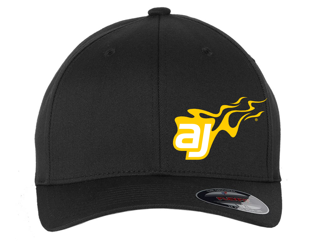 AJ Allmendinger Flexfit Hats Black Acid Apparel