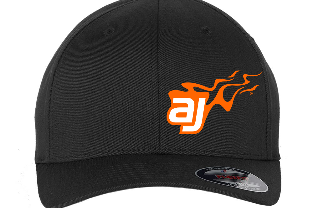 AJ Allmendinger Flexfit Hats Black Acid Apparel