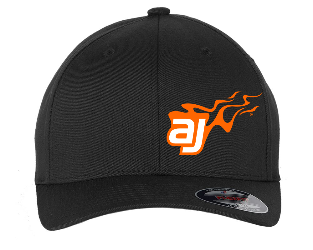 AJ Allmendinger Flexfit Hats Black Acid Apparel