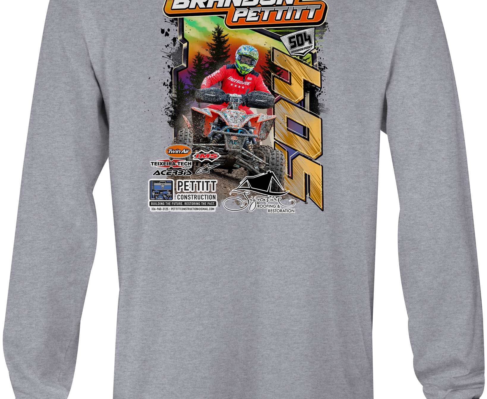 Brandon Pettitt Long Sleeves Black Acid Apparel