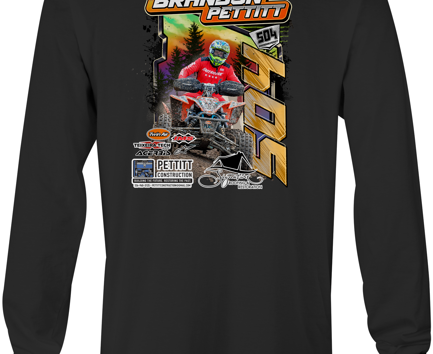 Brandon Pettitt Long Sleeves Black Acid Apparel