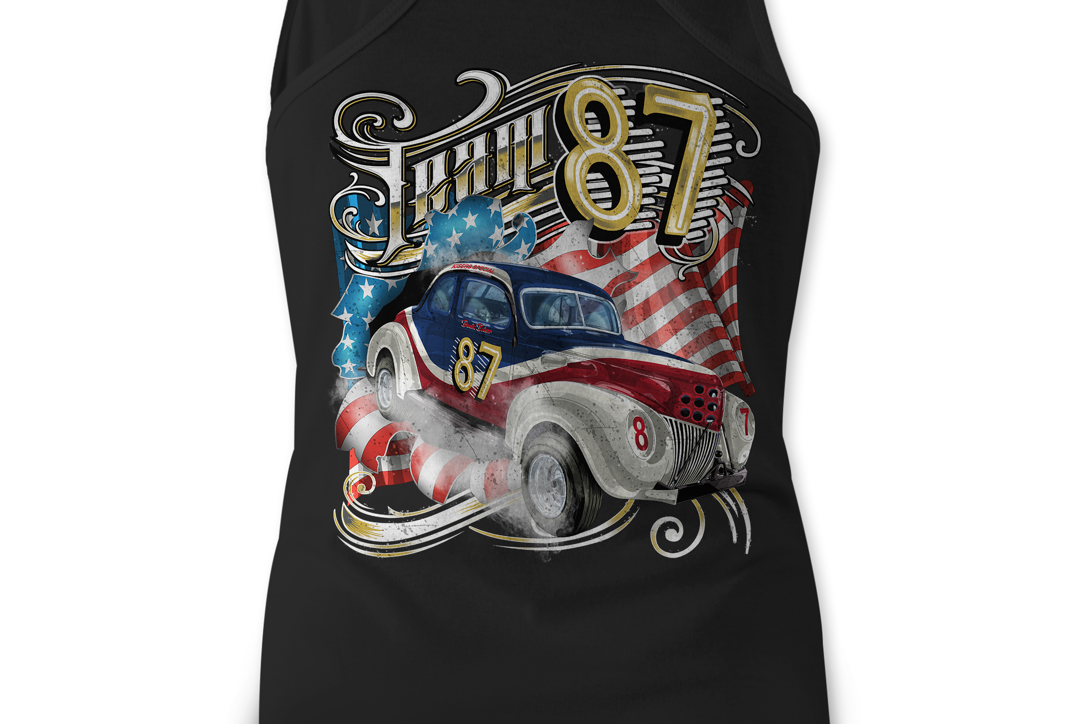 Team 87 Tank Tops Black Acid Apparel