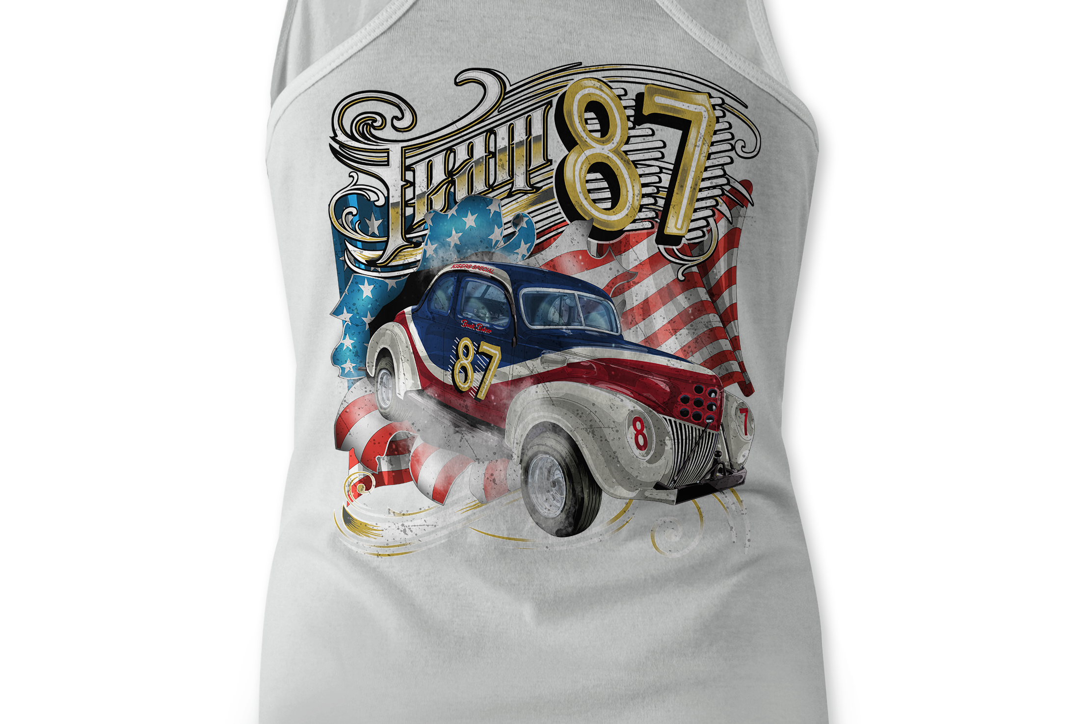 Team 87 Tank Tops Black Acid Apparel