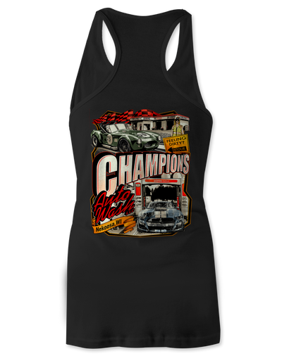 Champions Autowash Tank Tops Black Acid Apparel
