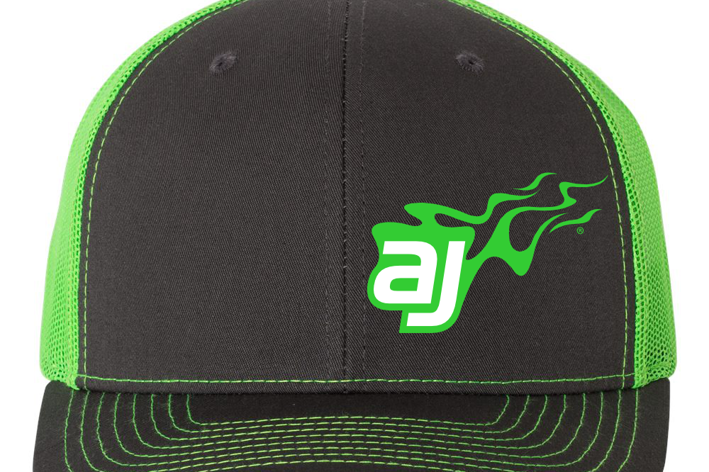 AJ Allmendinger Trucker Hats Black Acid Apparel