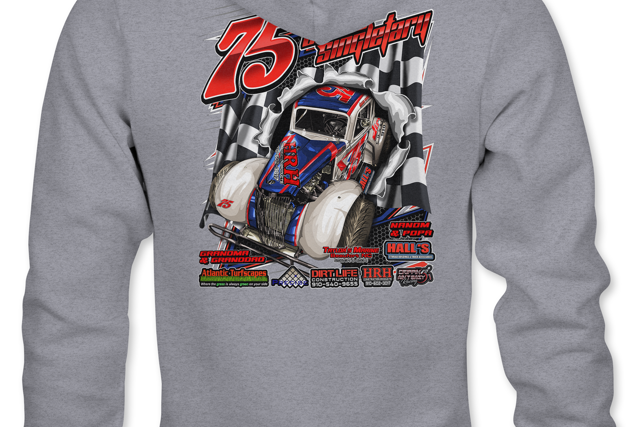 Chase Singletary Hoodies Black Acid Apparel