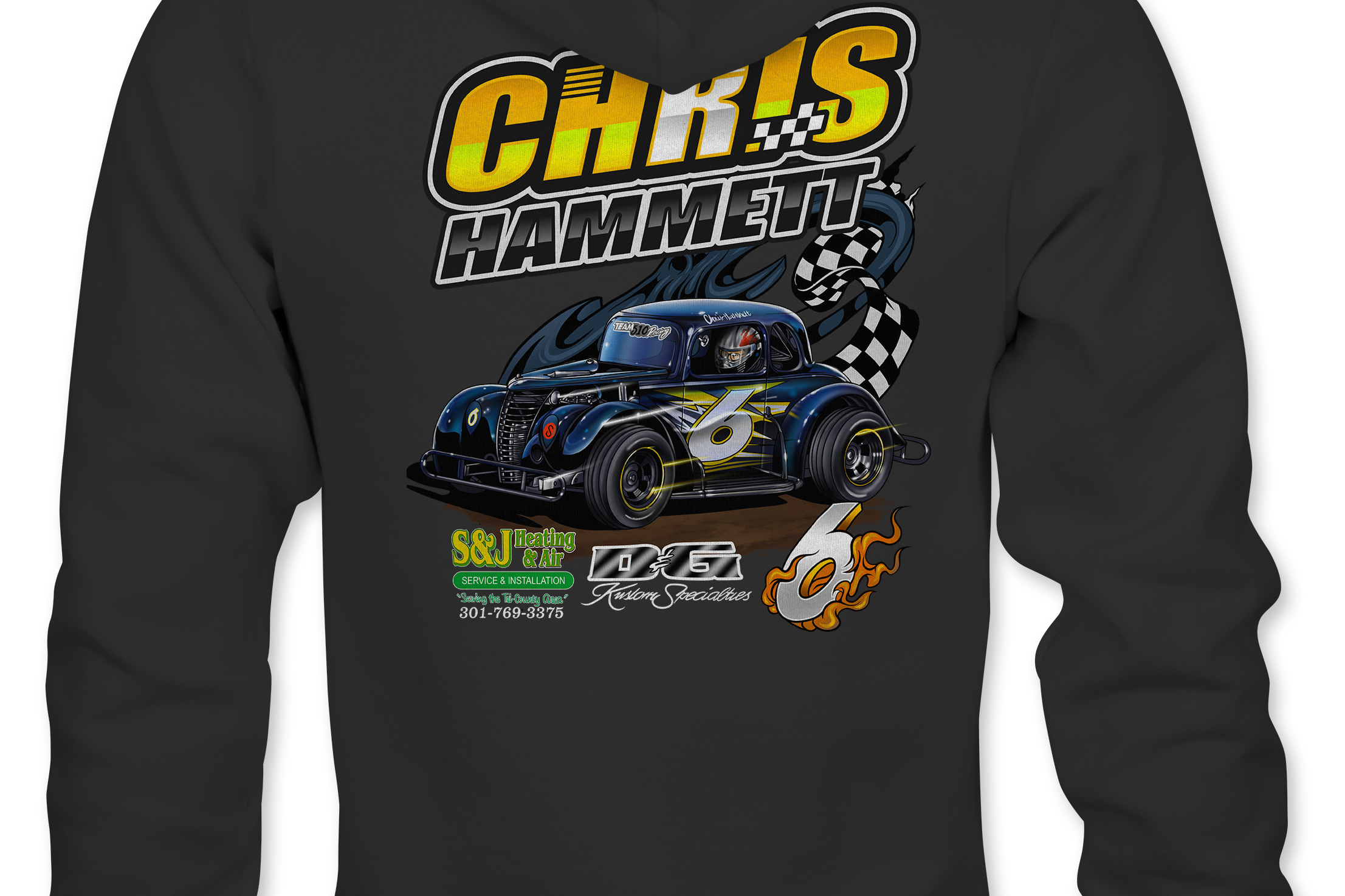 Chris Hammett Hoodies Black Acid Apparel