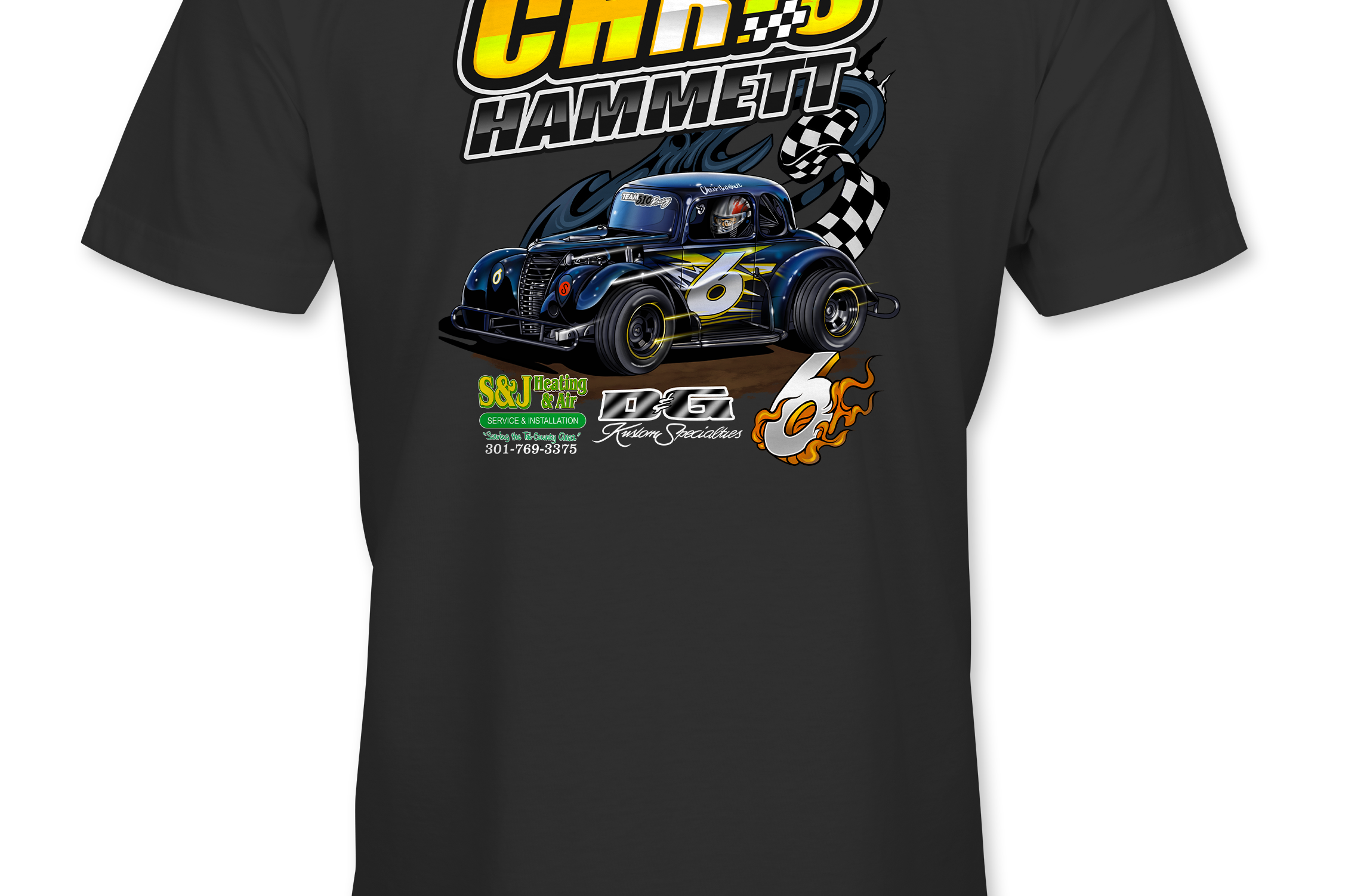 Chris Hammett T-Shirts Black Acid Apparel