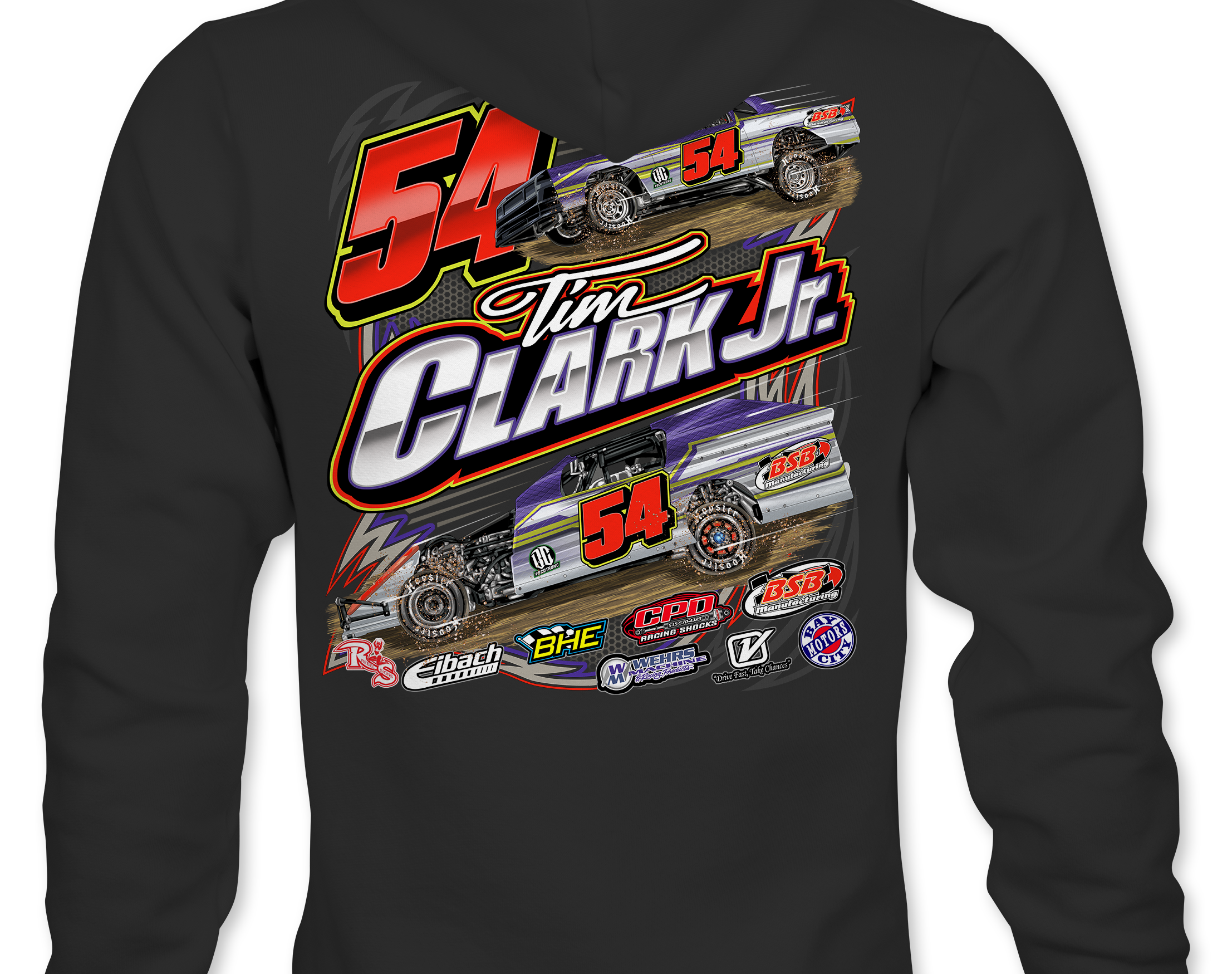 Tim Clark Jr. Hoodies Black Acid Apparel