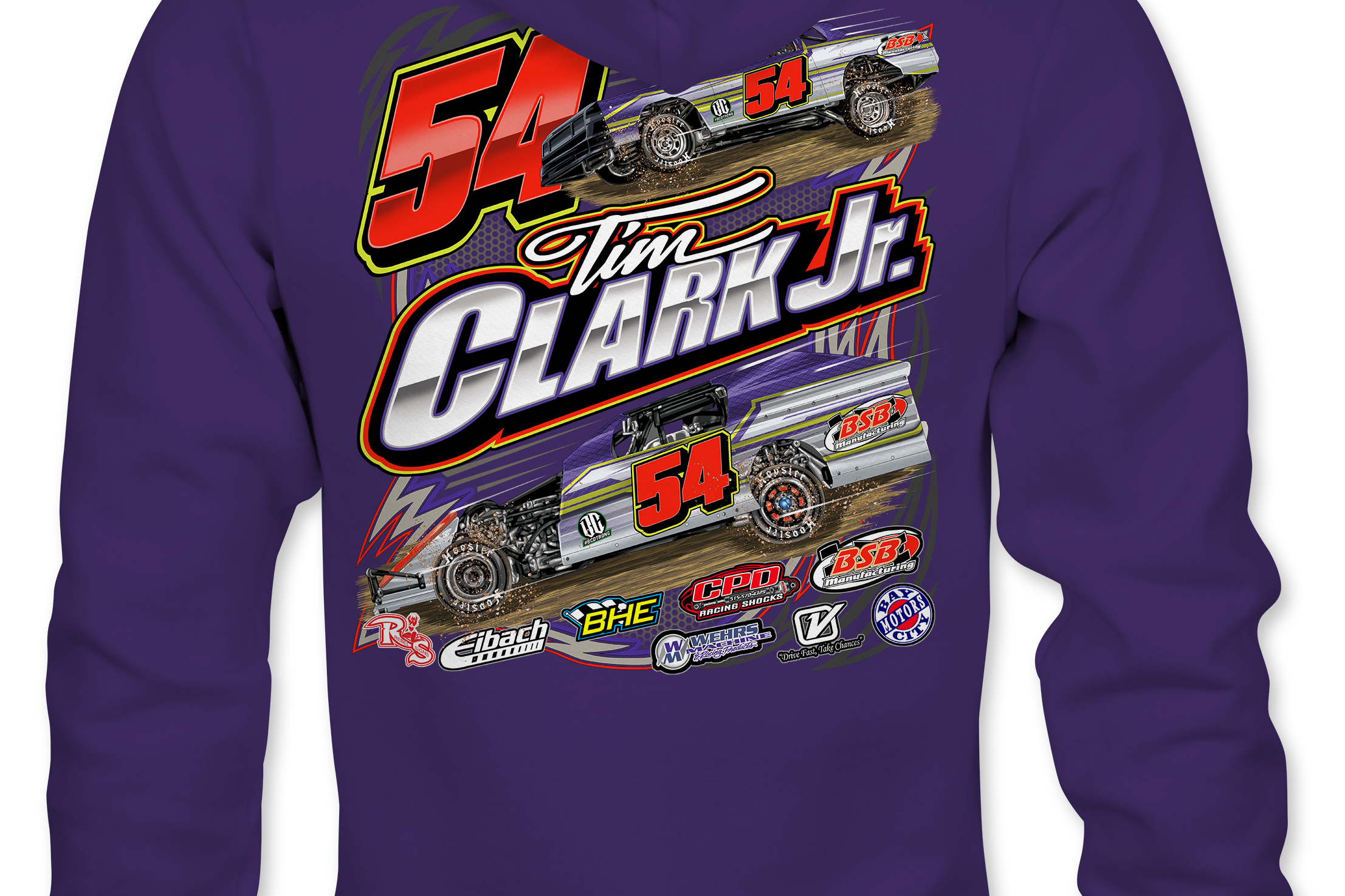 Tim Clark Jr. Hoodies Black Acid Apparel
