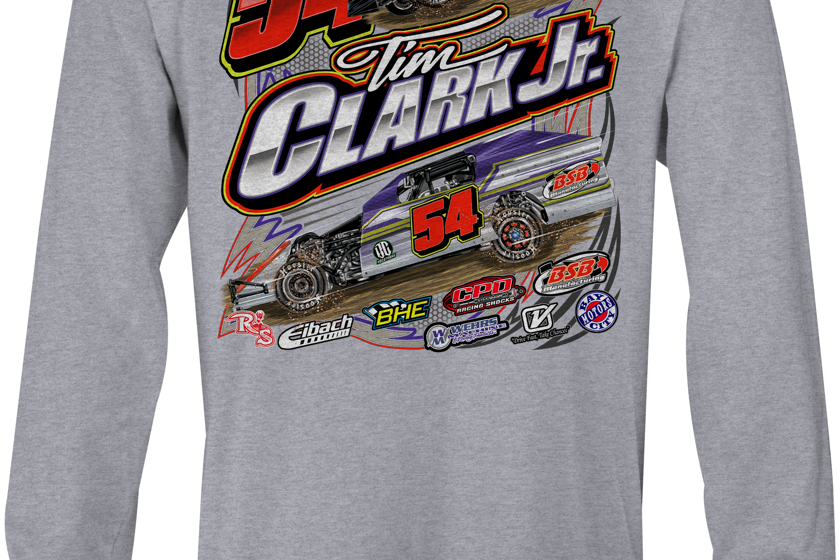 Tim Clark Jr. Long Sleeves Black Acid Apparel