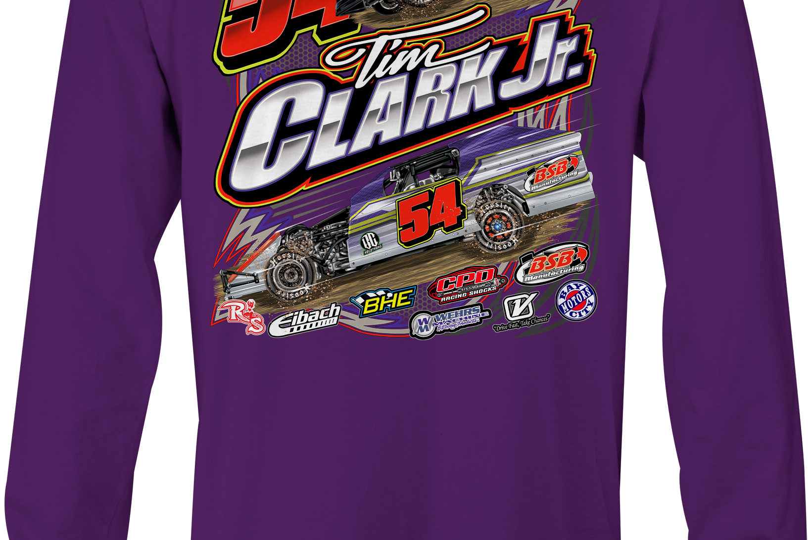 Tim Clark Jr. Long Sleeves Black Acid Apparel