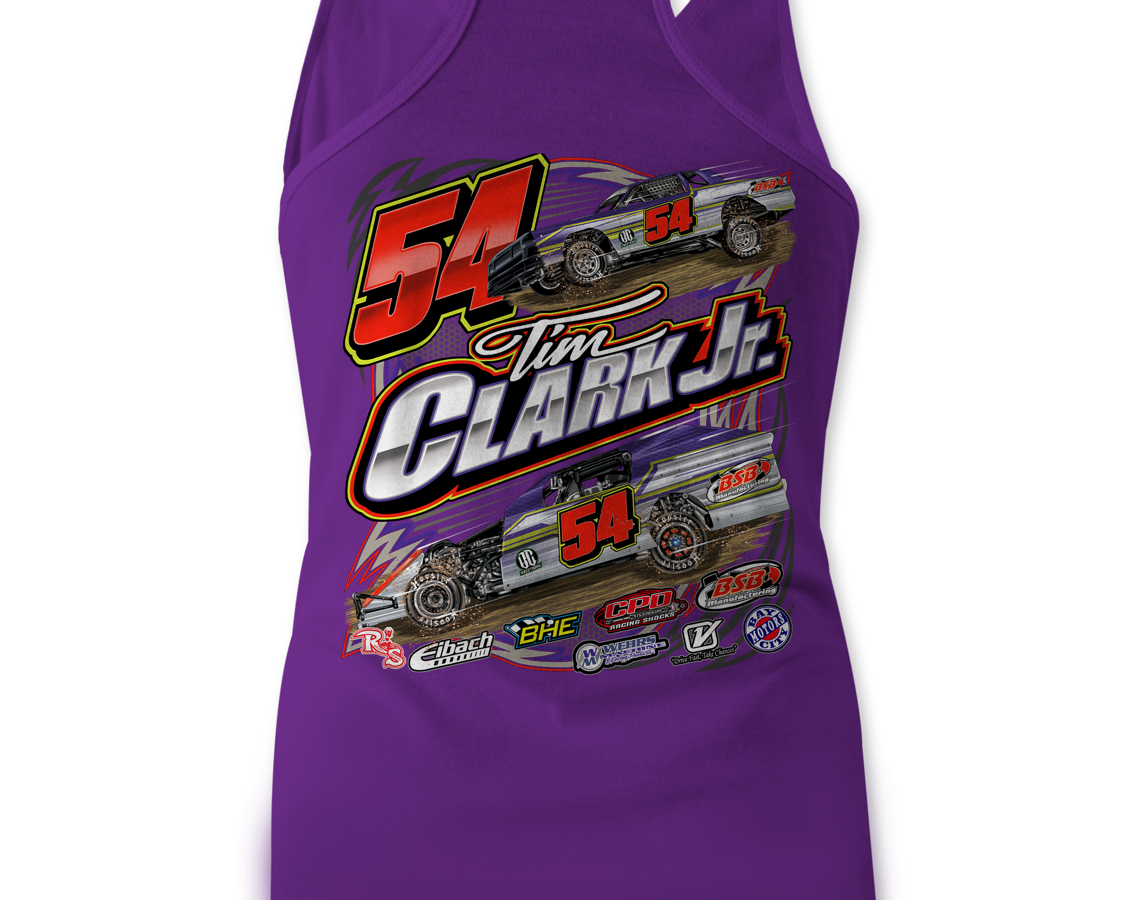 Tim Clark Jr. Tank Tops Black Acid Apparel