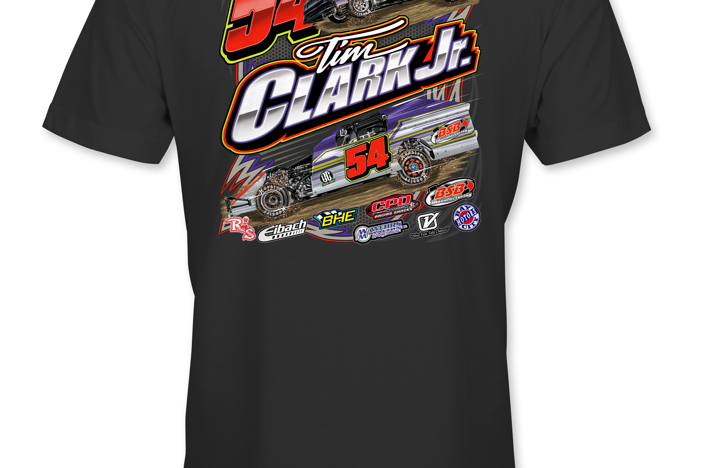 Tim Clark Jr. T-Shirts Black Acid Apparel