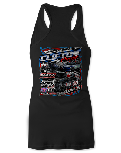 Clifton Racing Tank Tops Black Acid Apparel