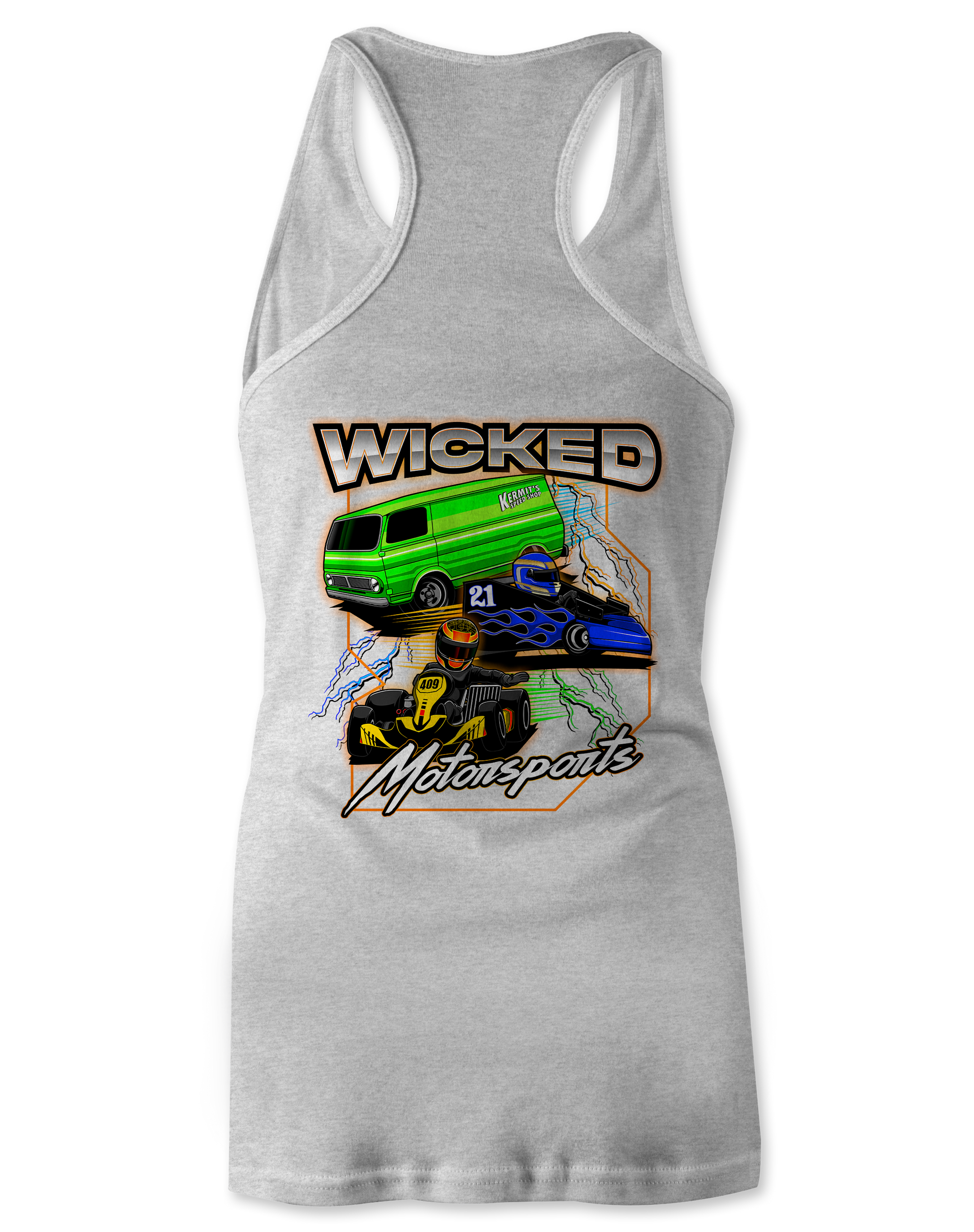 Wicked Motorsports Tank Tops Black Acid Apparel