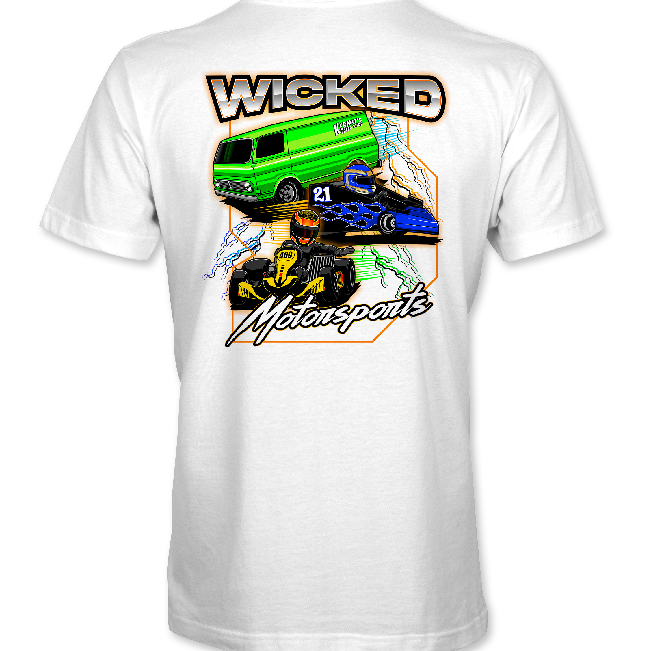 Wicked Motorsports T-Shirts Black Acid Apparel