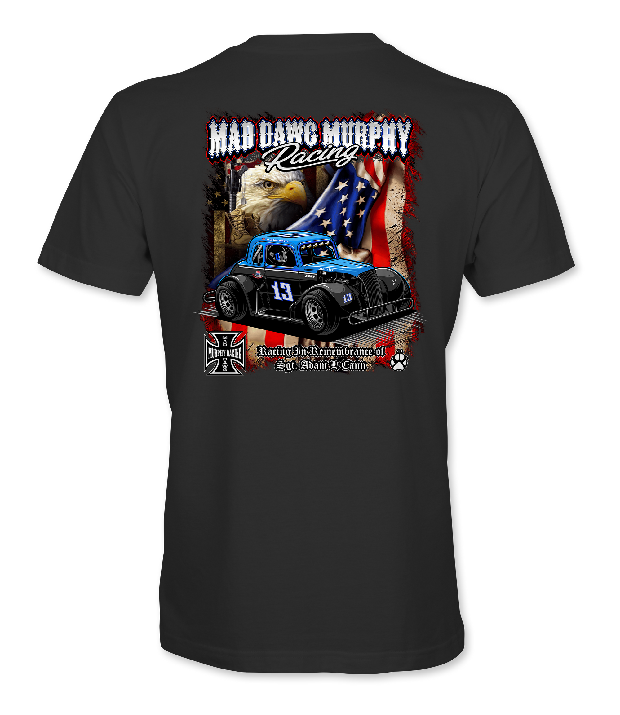 Mad Dawg Murphy Racing T-Shirts Black Acid Apparel