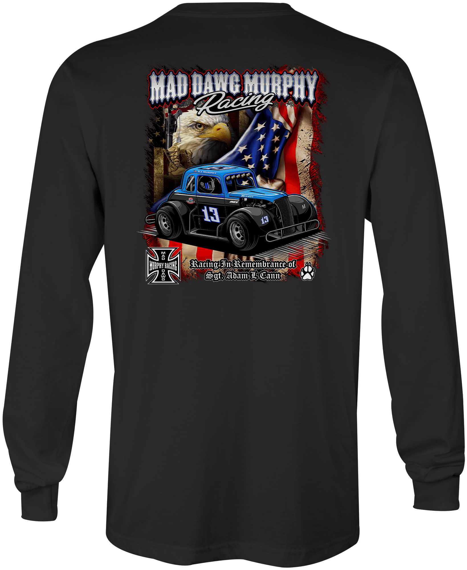 Mad Dawg Murphy Racing Long Sleeves Black Acid Apparel