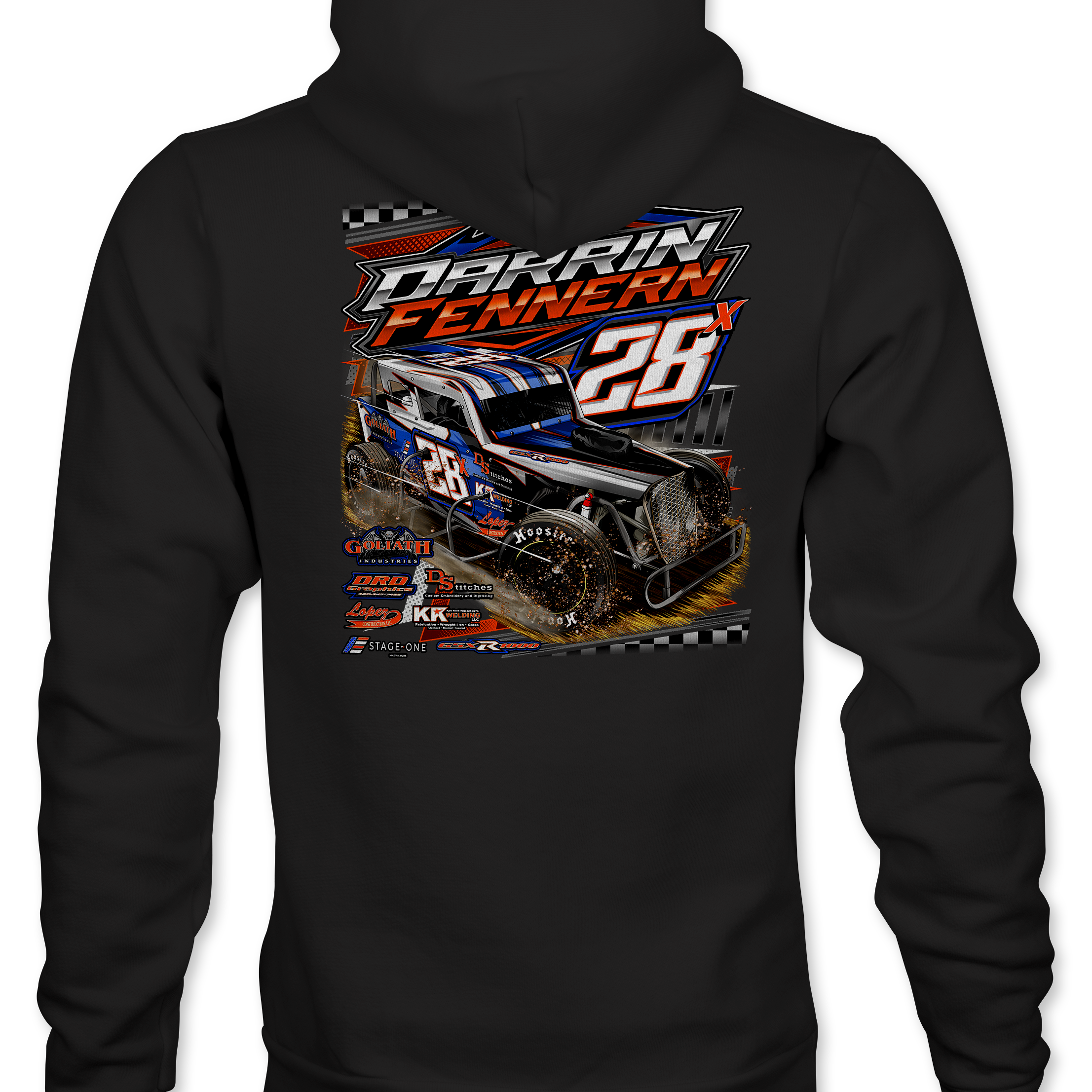 Darrin Fennern 2023 Hoodies Black Acid Apparel