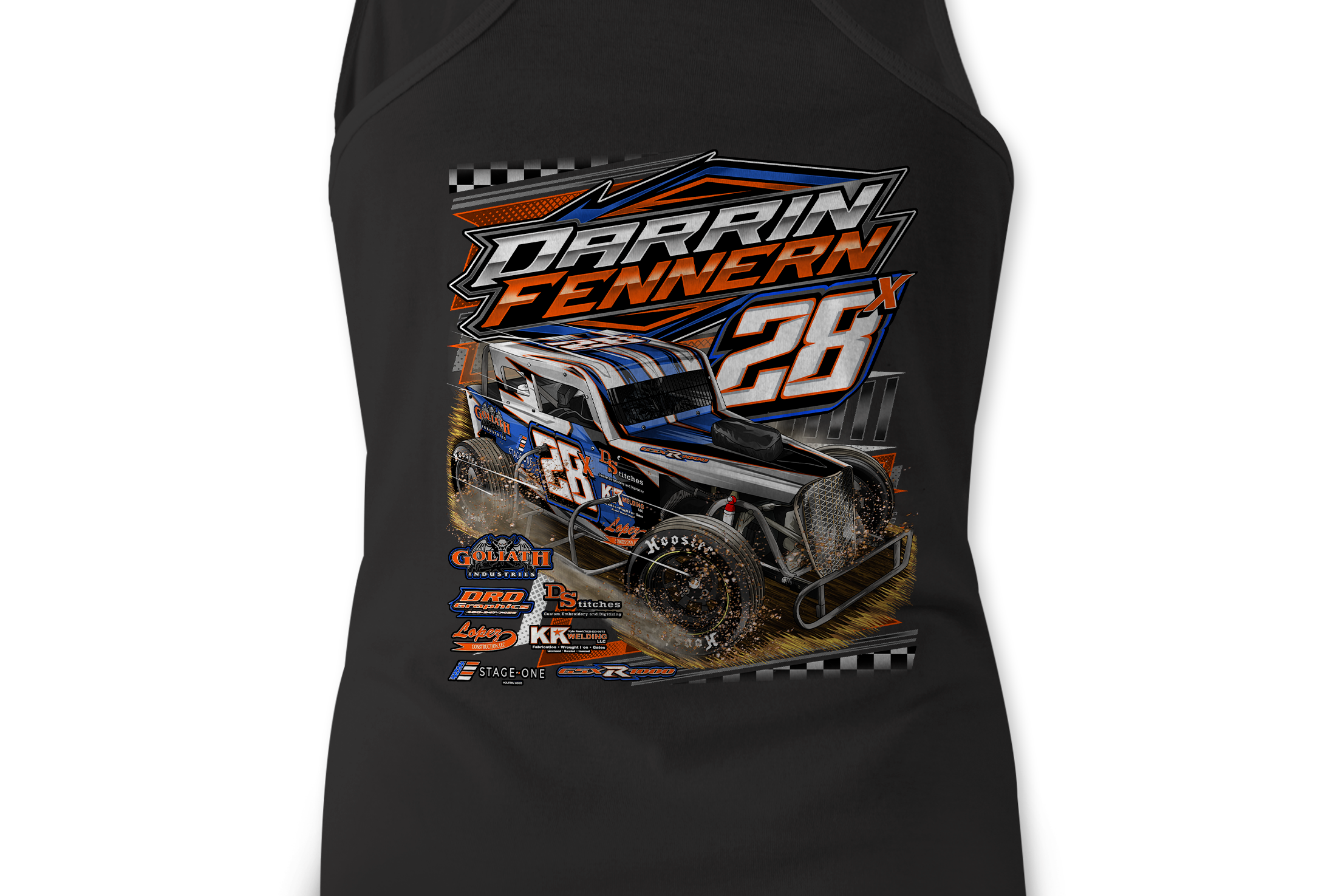 Darrin Fennern 2023 Tank Tops Black Acid Apparel