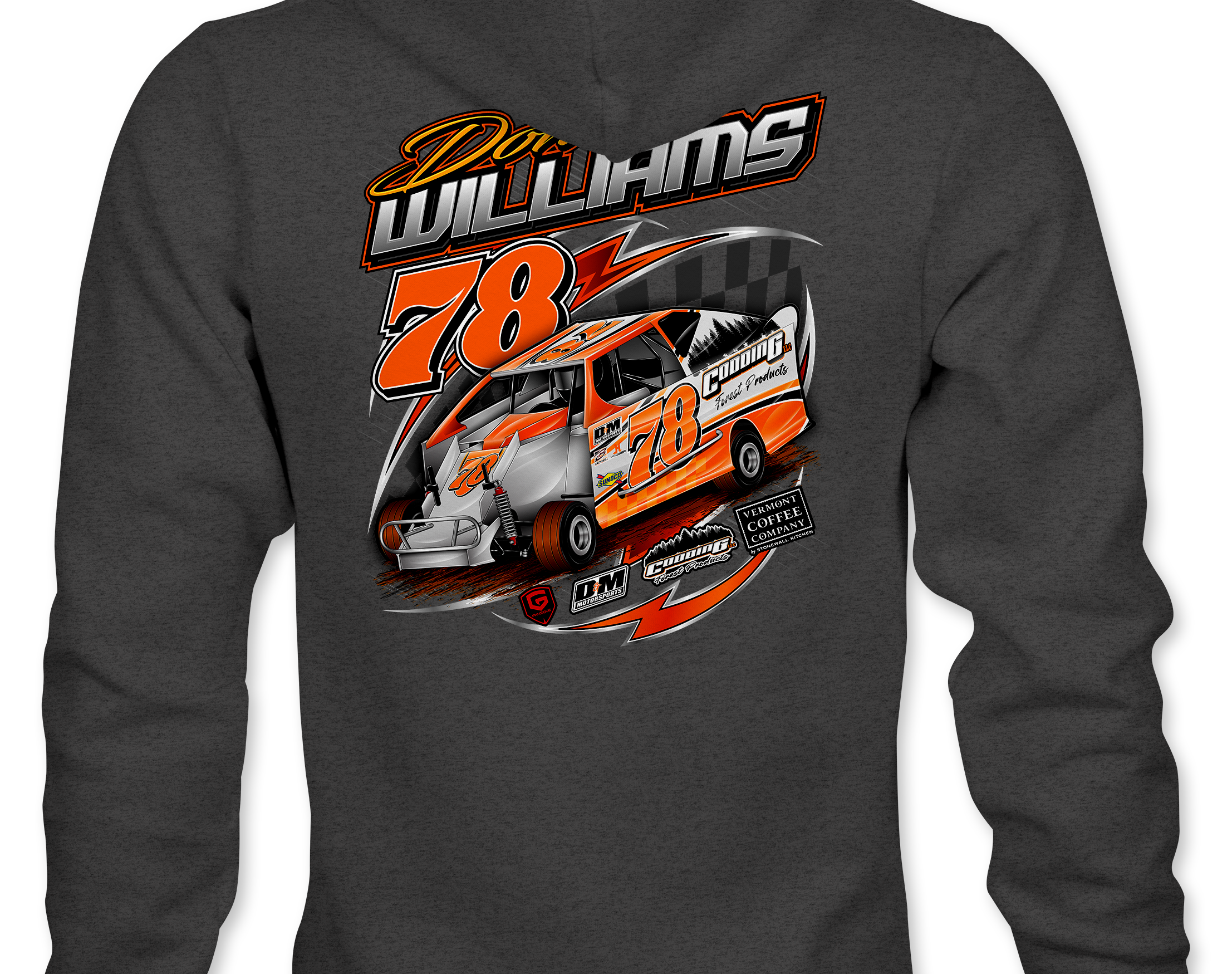 Don Williams Hoodies Black Acid Apparel