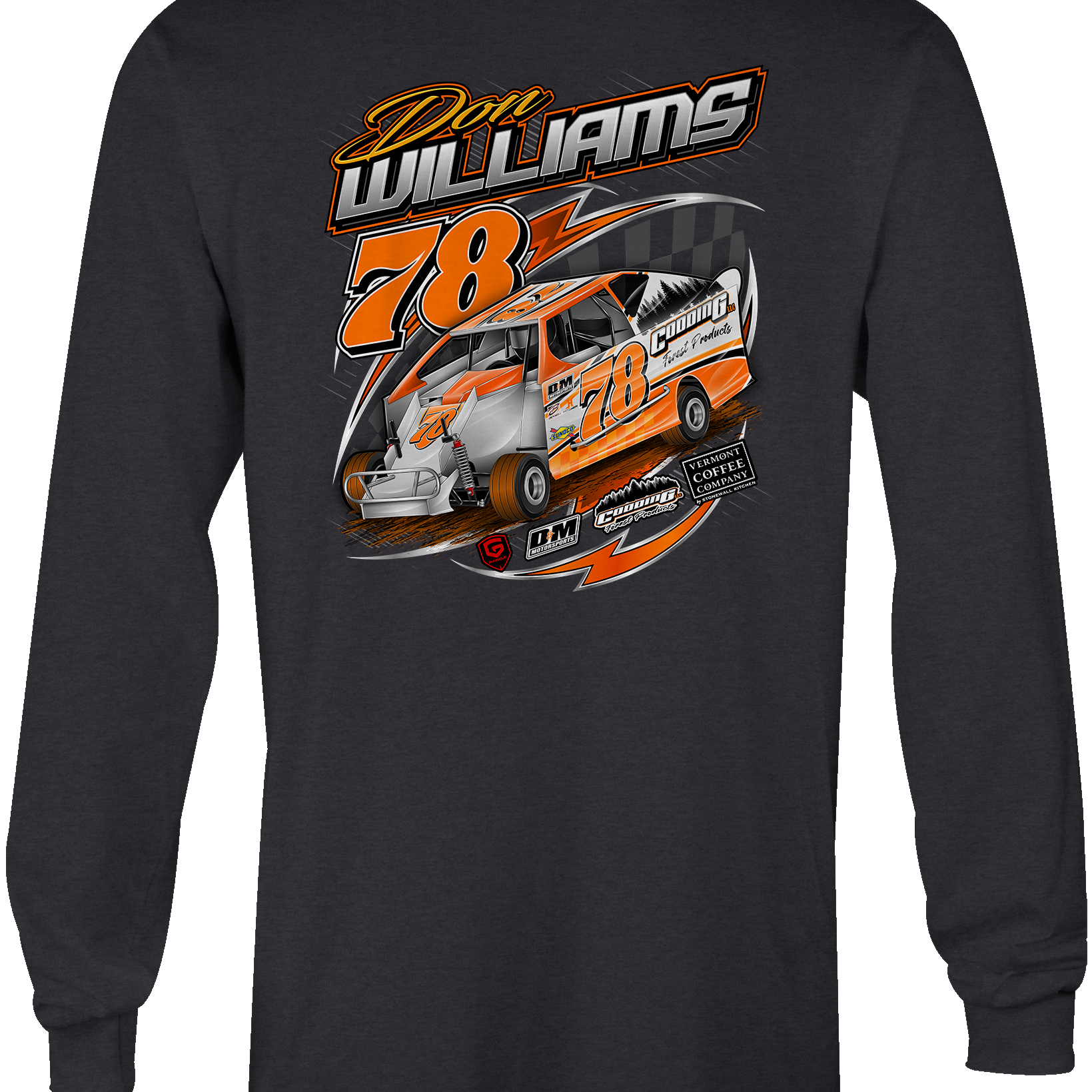 Don Williams Long Sleeves Black Acid Apparel