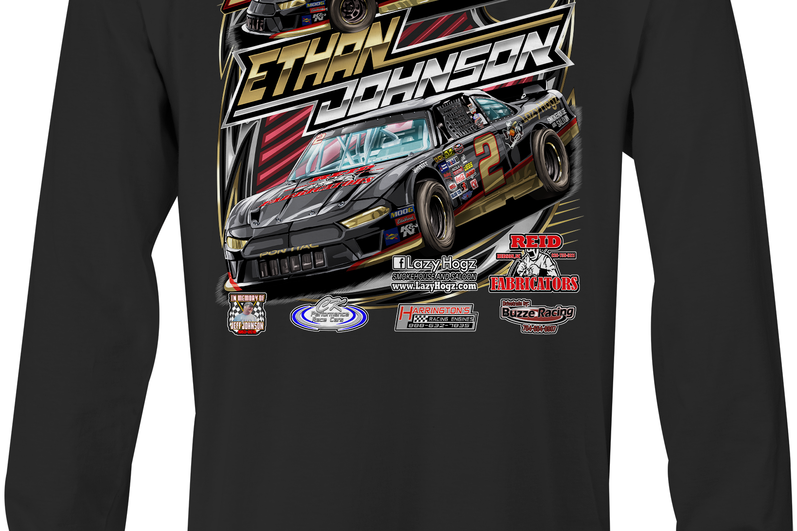 Ethan Johnson Long Sleeves Black Acid Apparel
