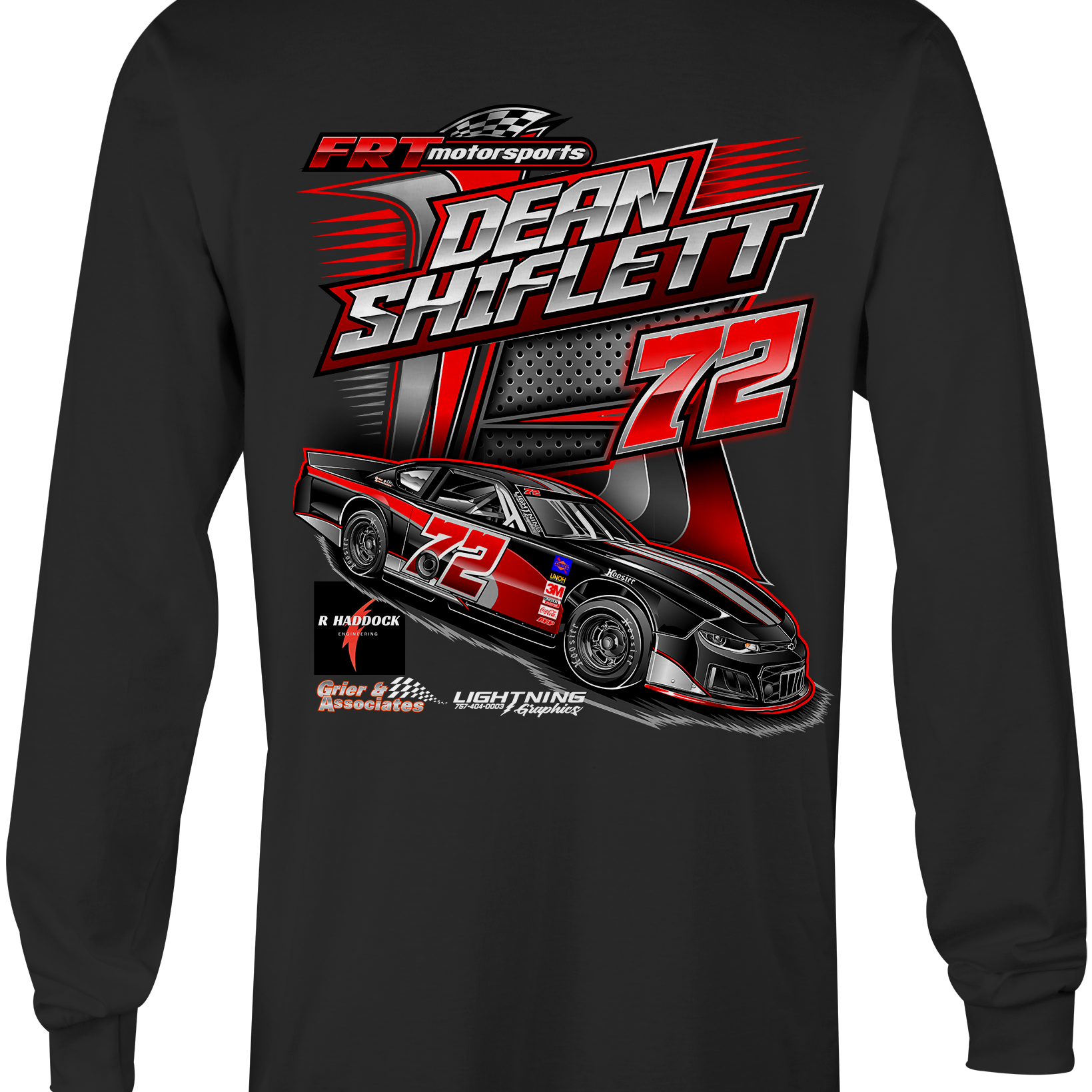 FRT Motorsports Long Sleeves Black Acid Apparel