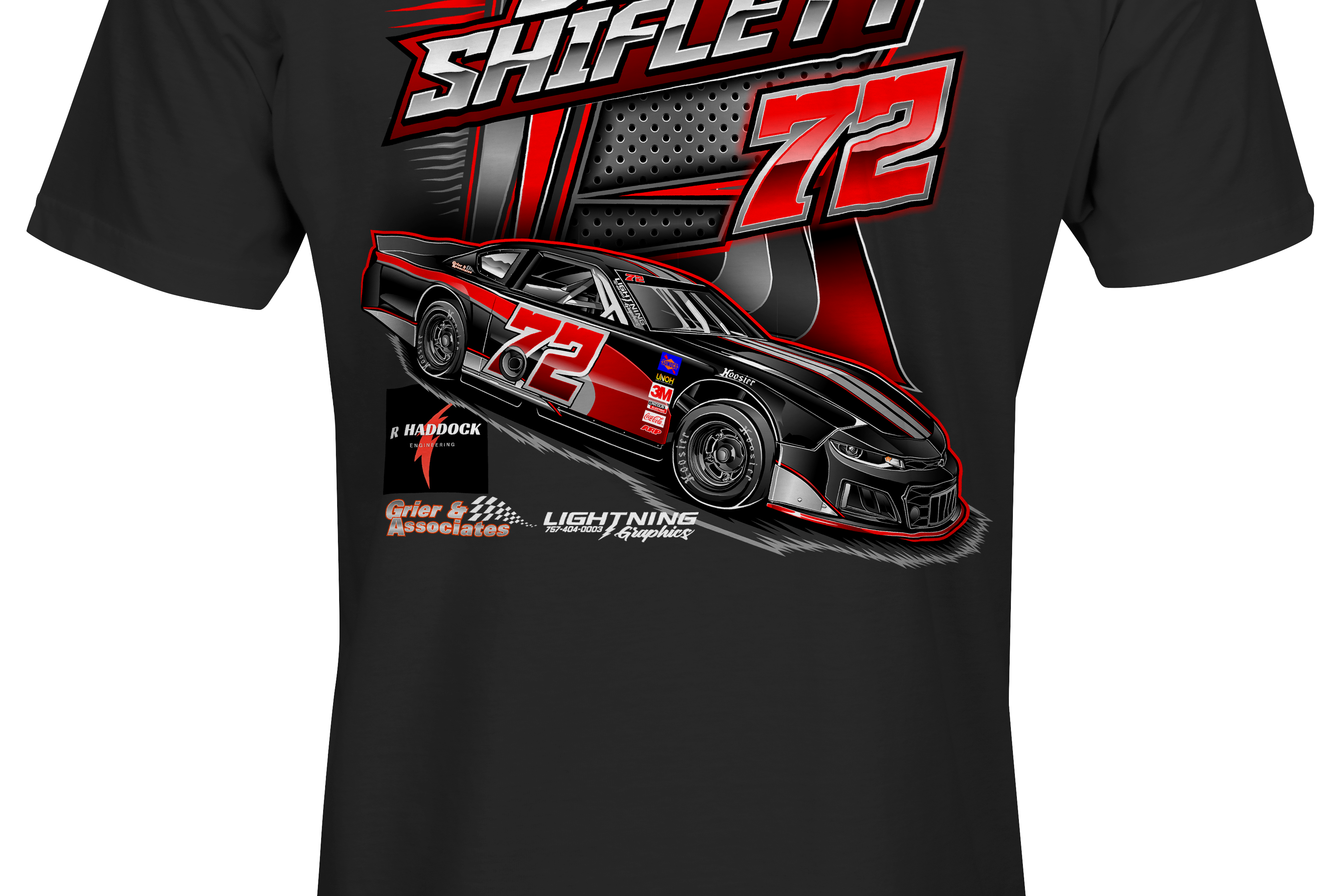 FRT Motorsports T-Shirts Black Acid Apparel