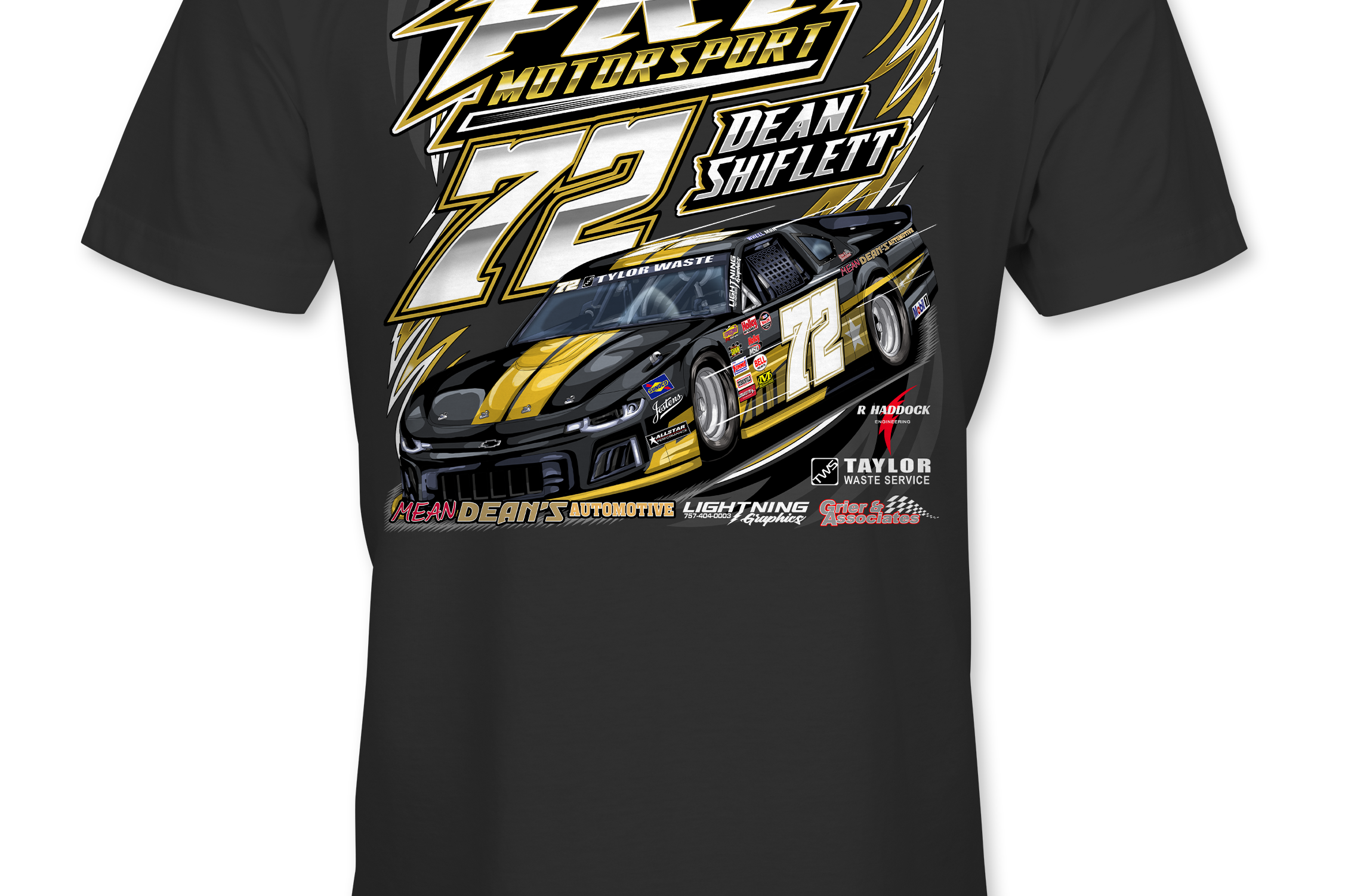 FRT Motorsports 2022 T-Shirts Black Acid Apparel