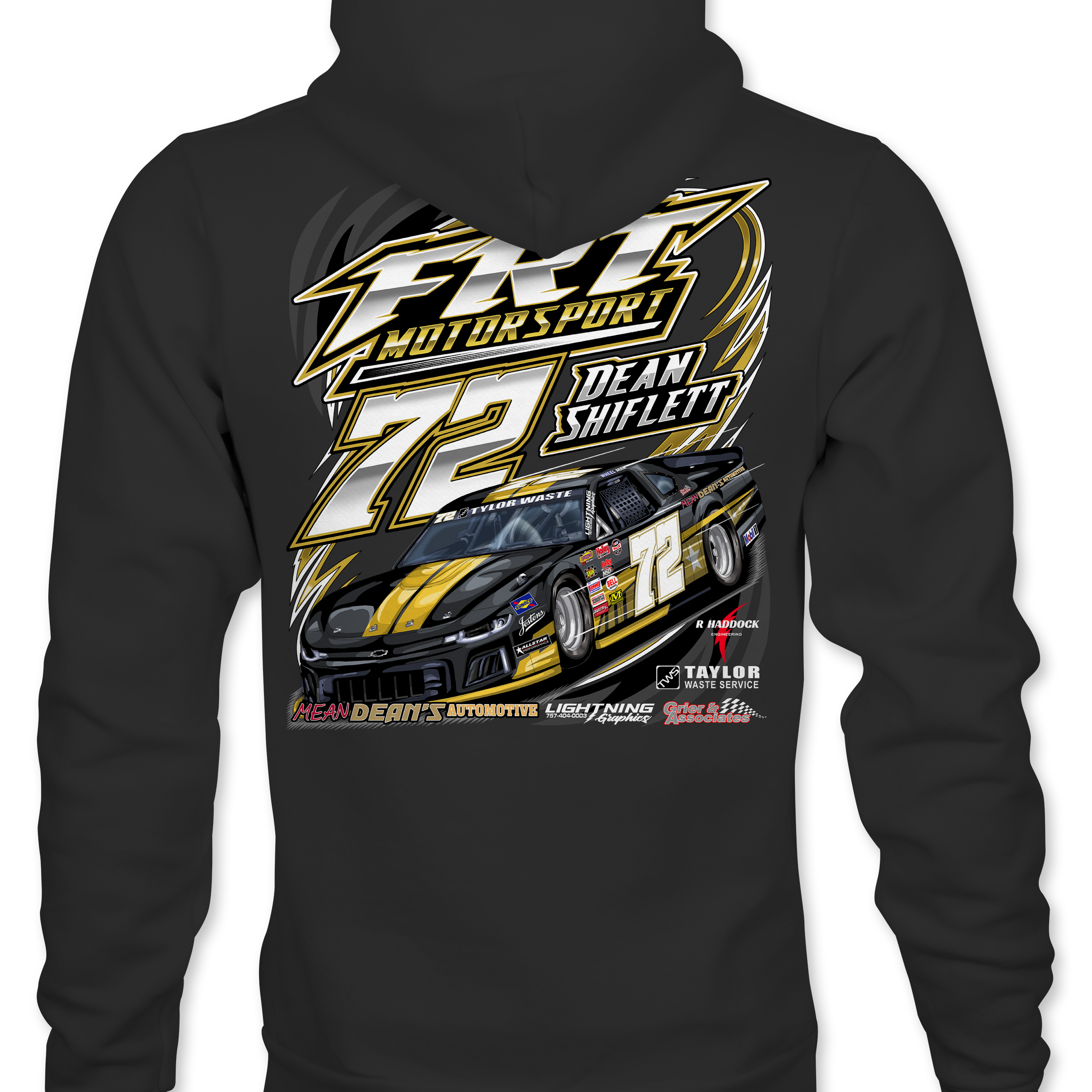 FRT Motorsports 2022 Hoodies Black Acid Apparel