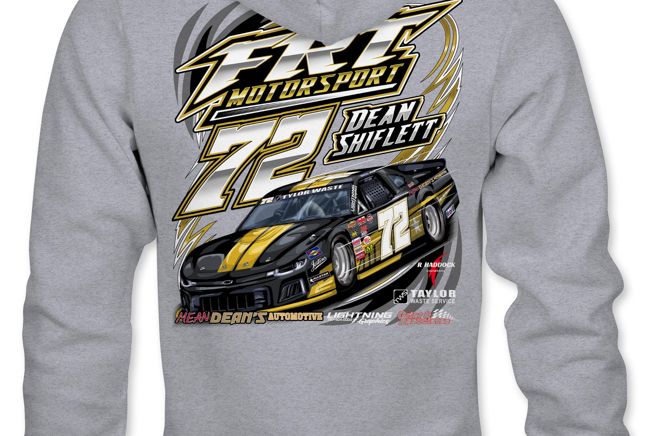 FRT Motorsports 2022 Hoodies Black Acid Apparel