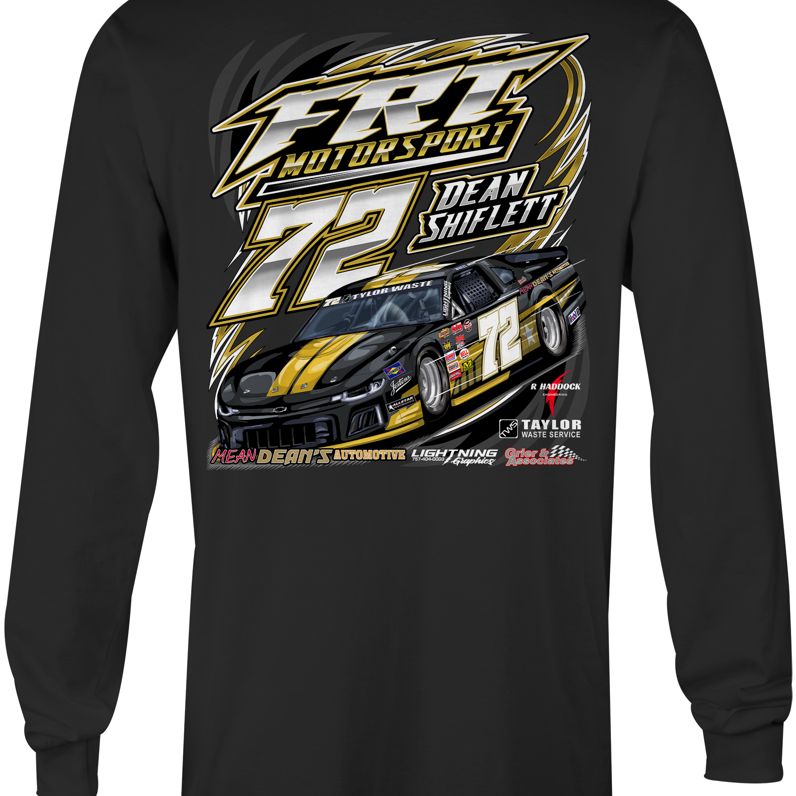 FRT Motorsports 2022 Long Sleeves Black Acid Apparel