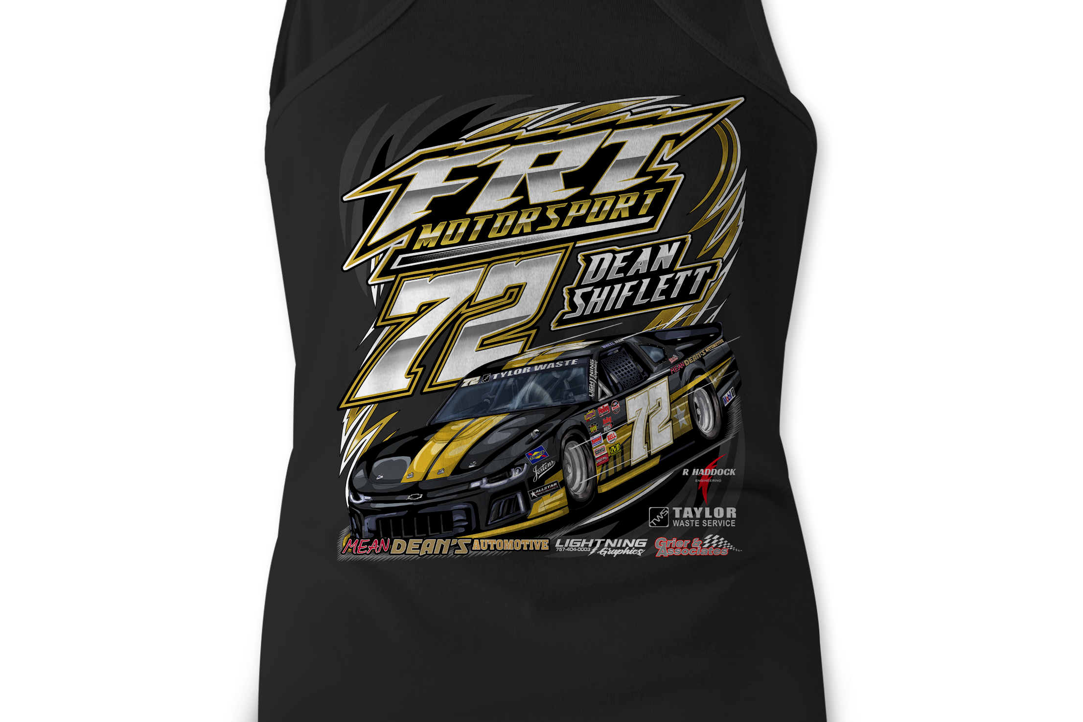 FRT Motorsports 2022 Tank Tops Black Acid Apparel