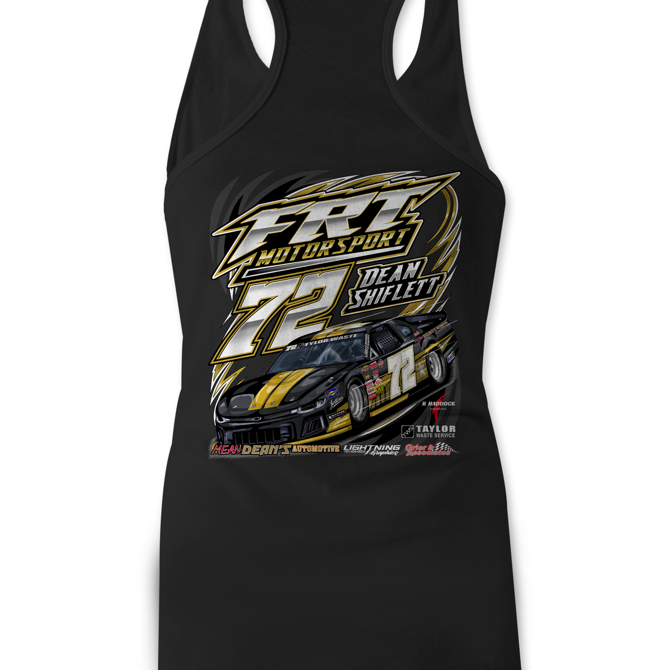 FRT Motorsports 2022 Tank Tops Black Acid Apparel